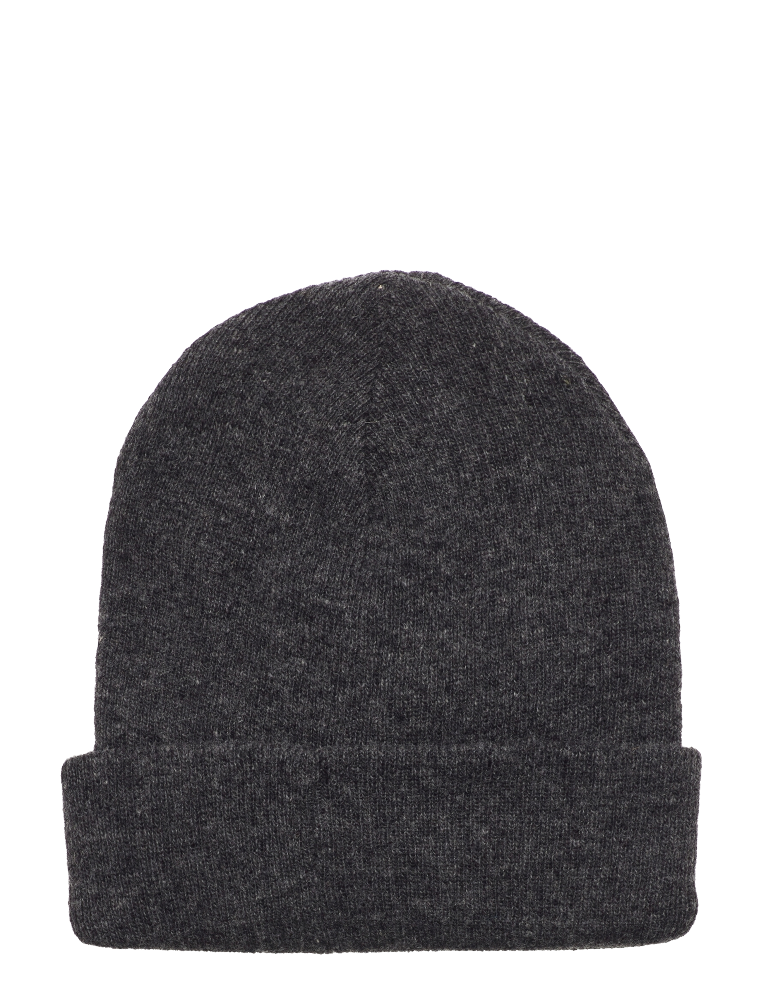 Knowledge Cotton Apparel - Kids organic wool beanie - GOTS - dark grey melange - 1