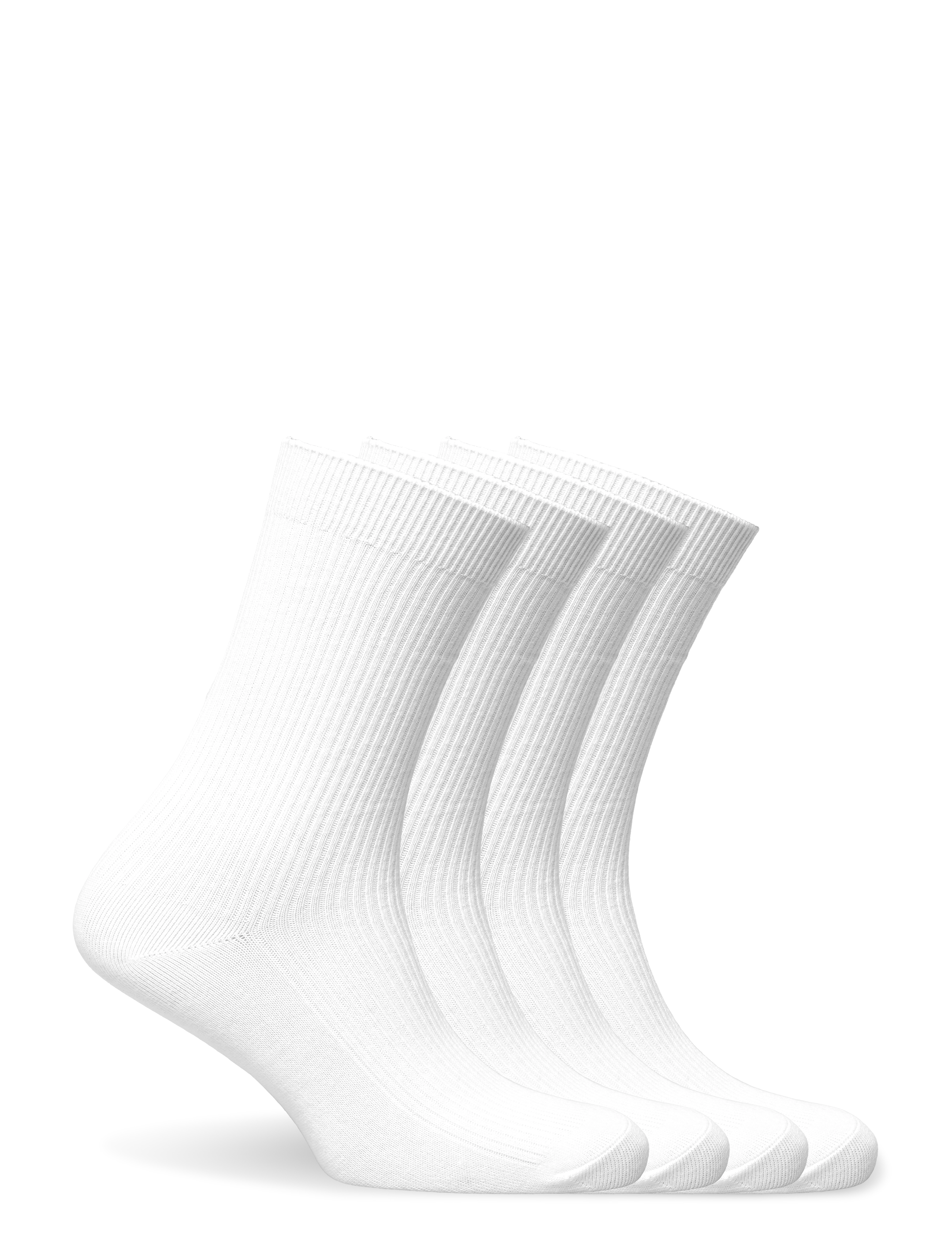 Knowledge Cotton Apparel - 4-pack classic sock - GOTS/Vegan - bright white - 1