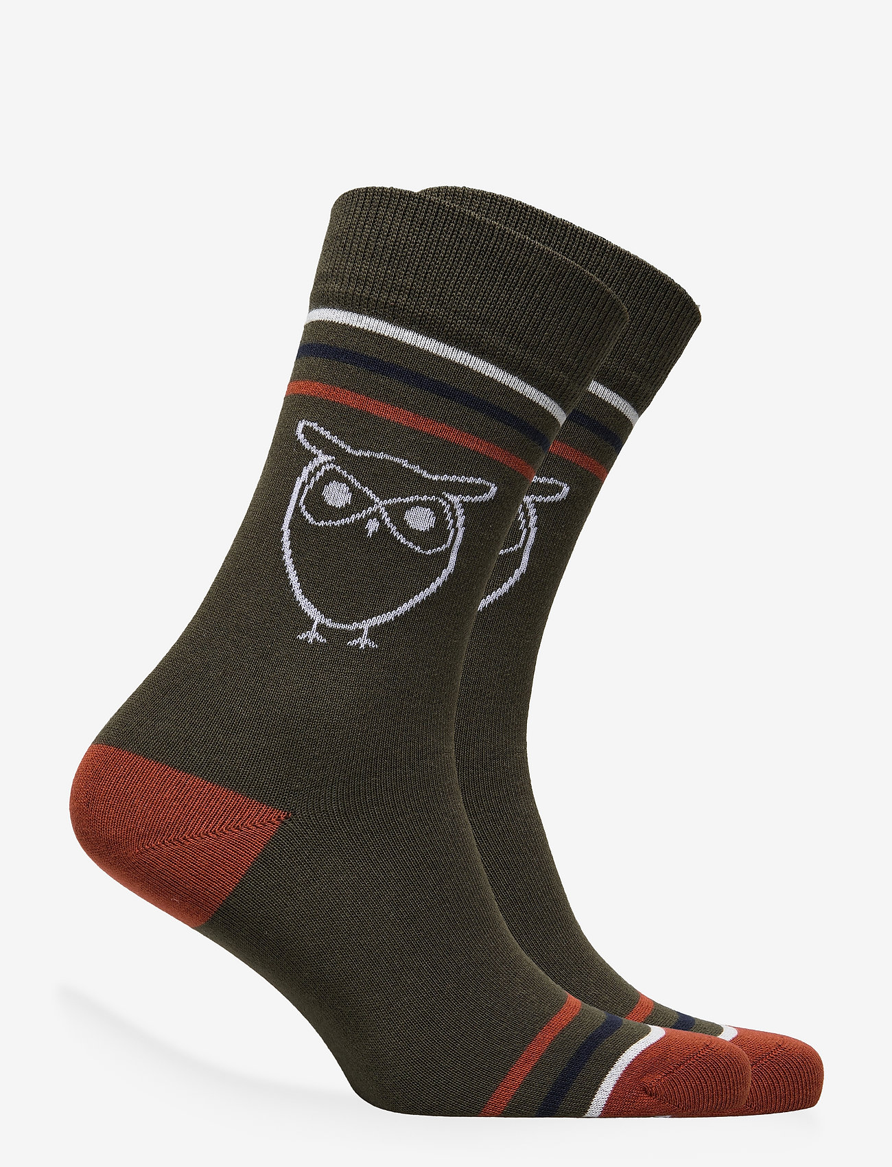 Knowledge Cotton Apparel - 2-pack owl socks  - GOTS/Vegan - forrest night - 1