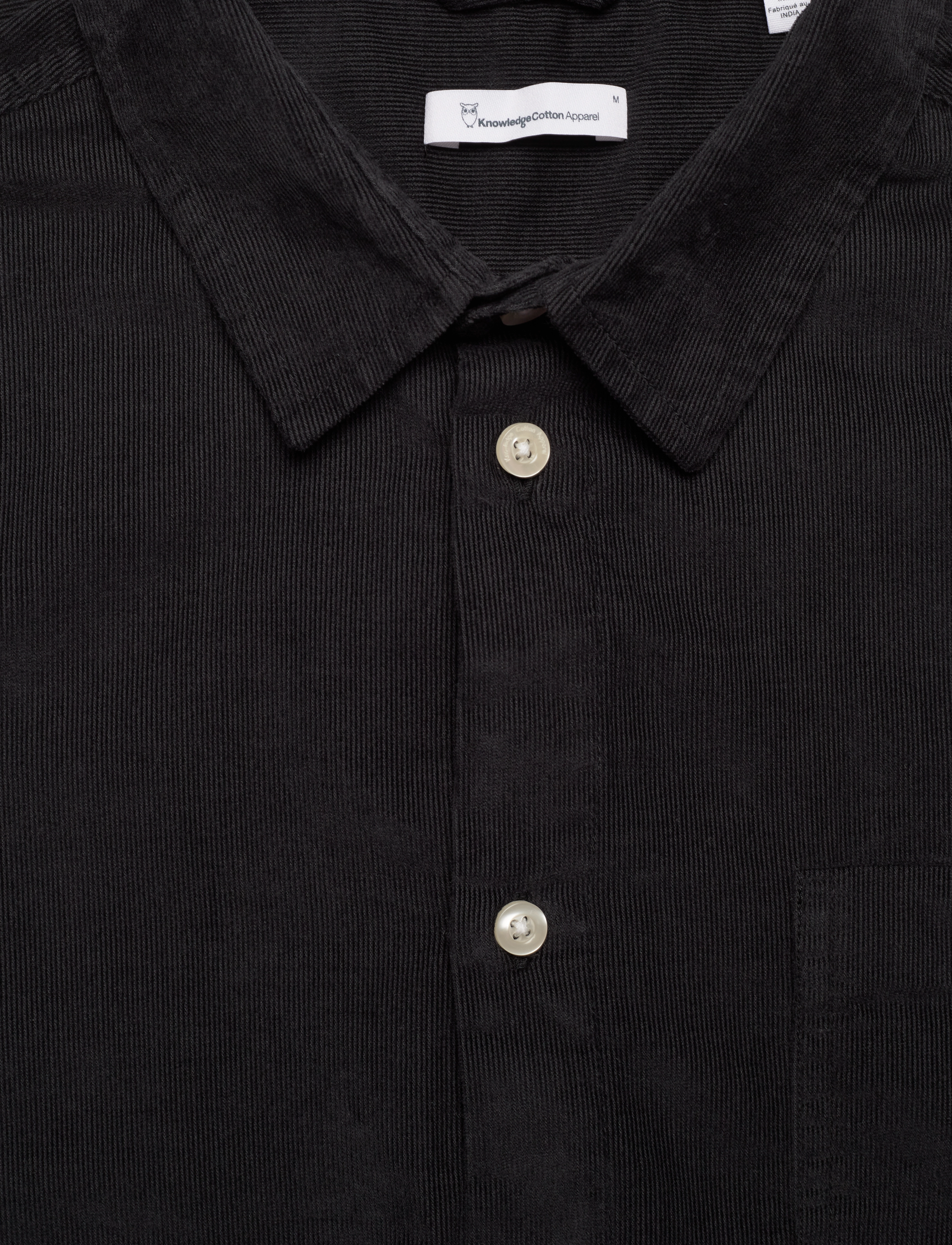Knowledge Cotton Apparel - Baby Cord Shirt - black jet - 3