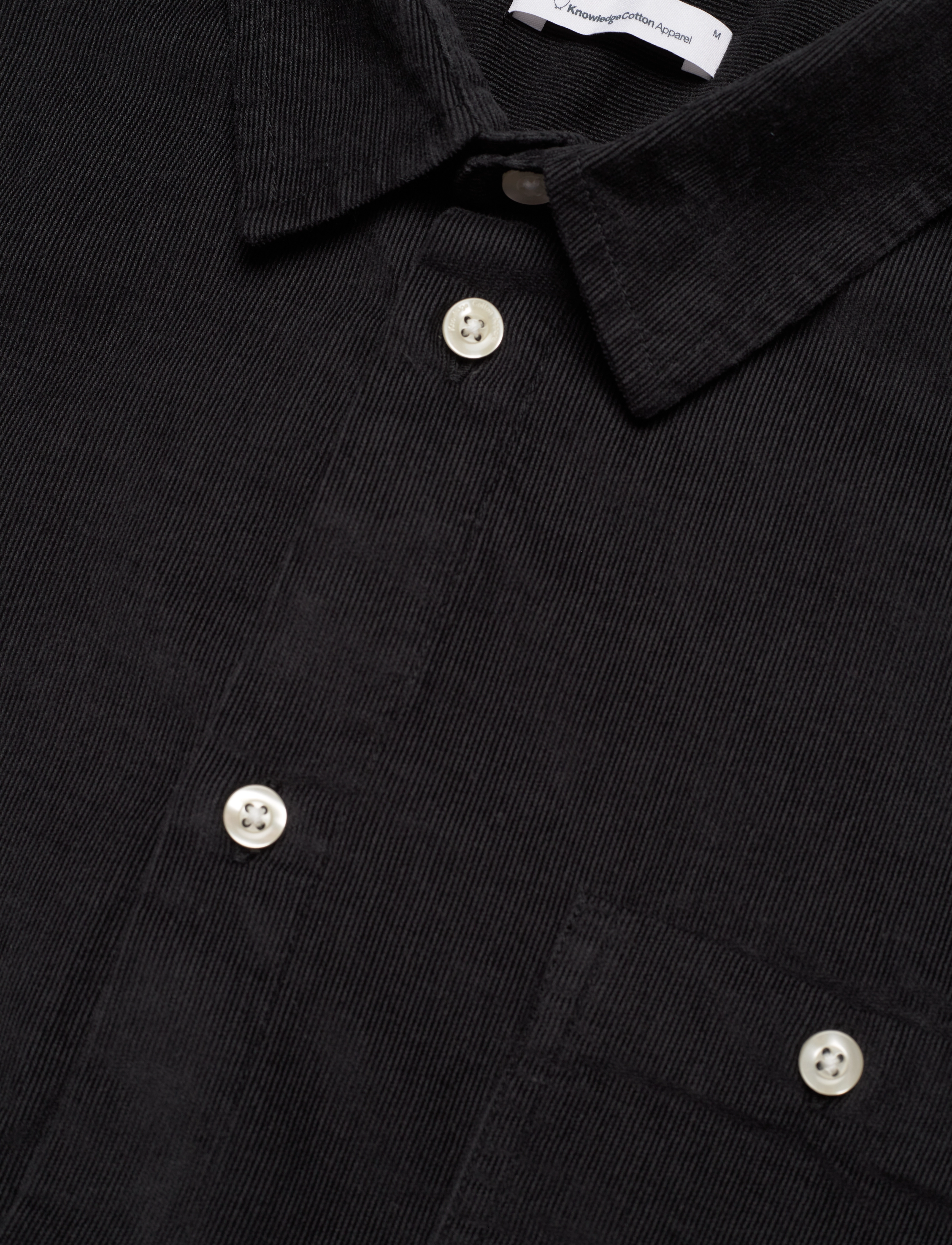 Knowledge Cotton Apparel - Baby Cord Shirt - black jet - 4