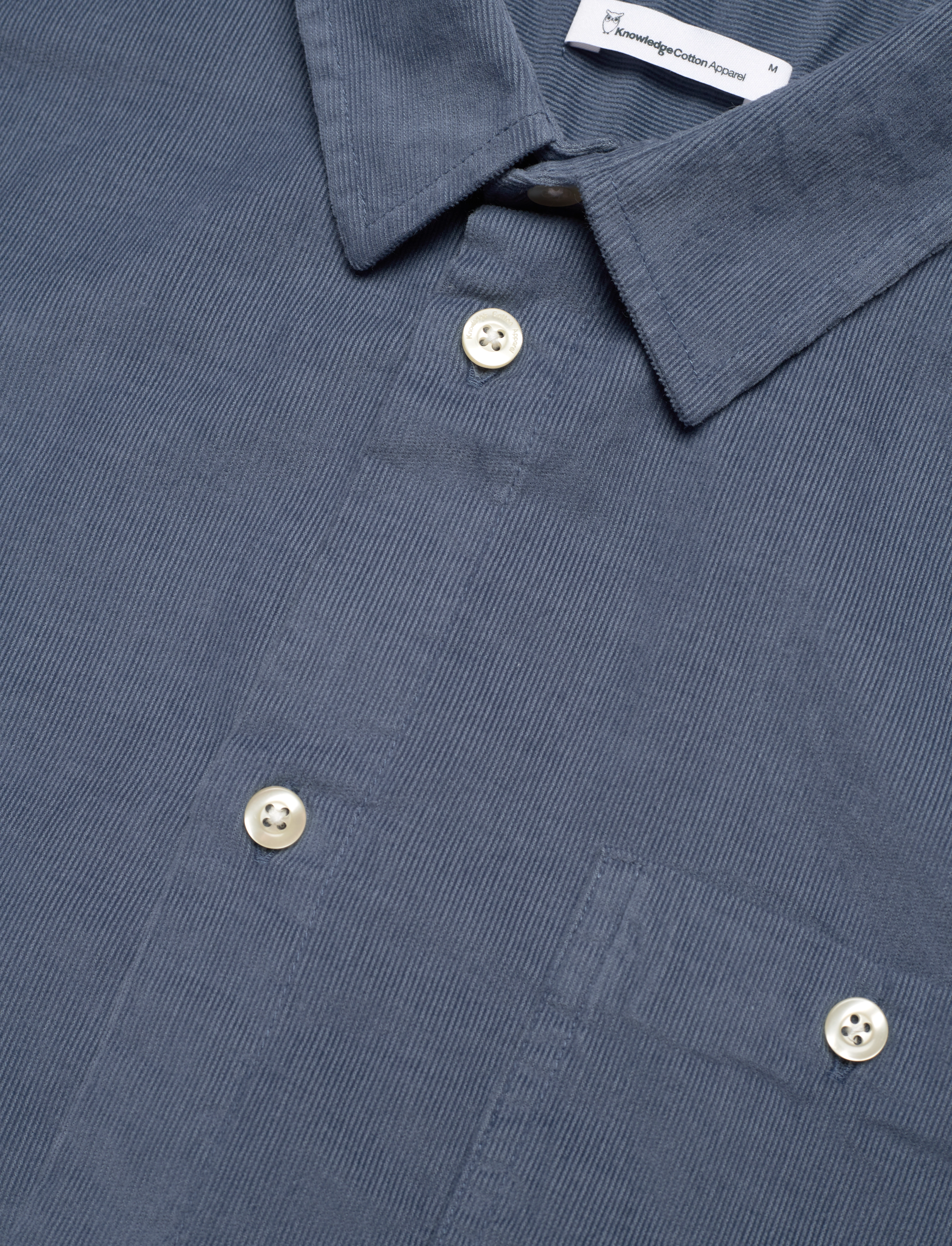 Knowledge Cotton Apparel - Baby Cord Shirt - china blue - 4