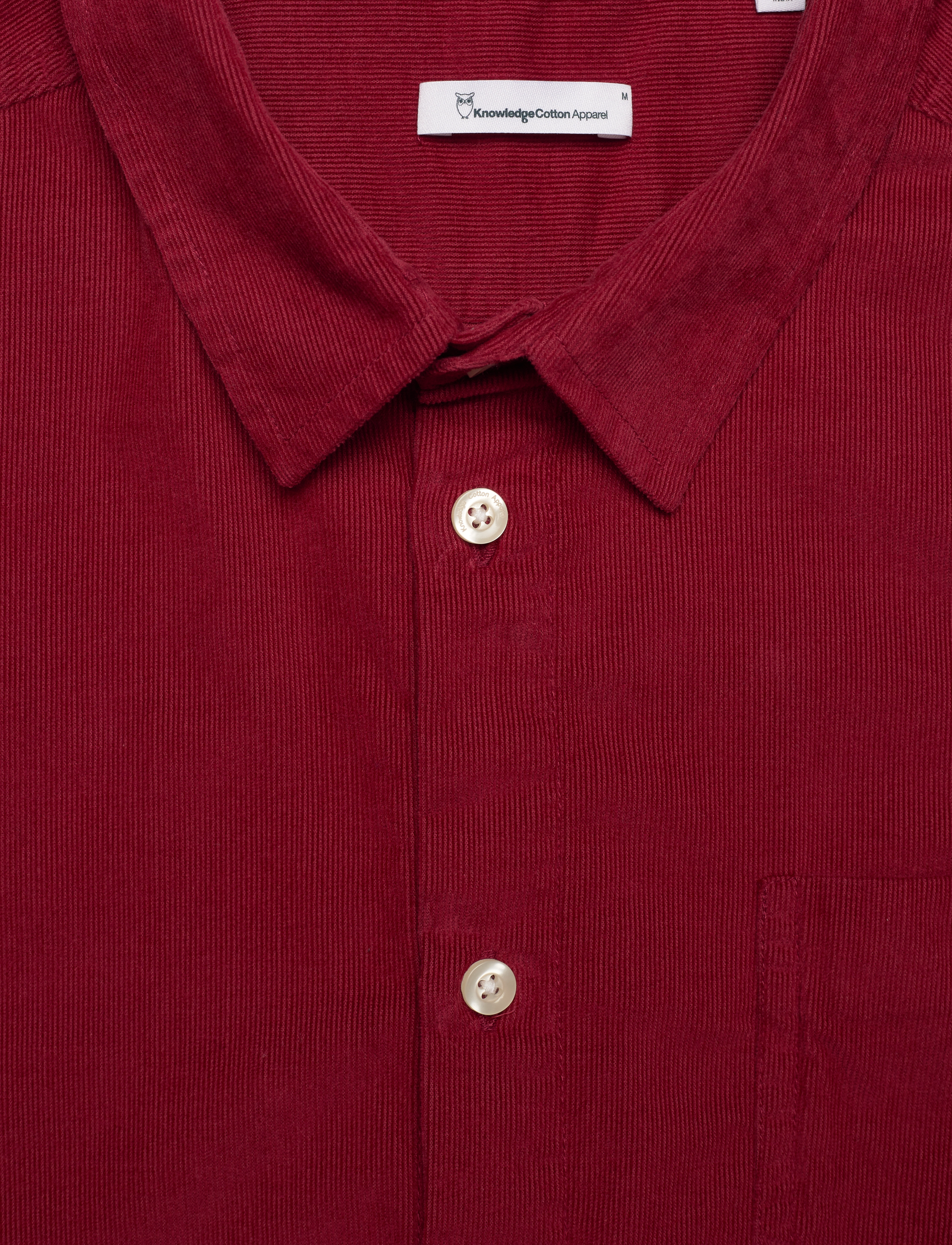 Knowledge Cotton Apparel - Baby Cord Shirt - rhubarb - 3