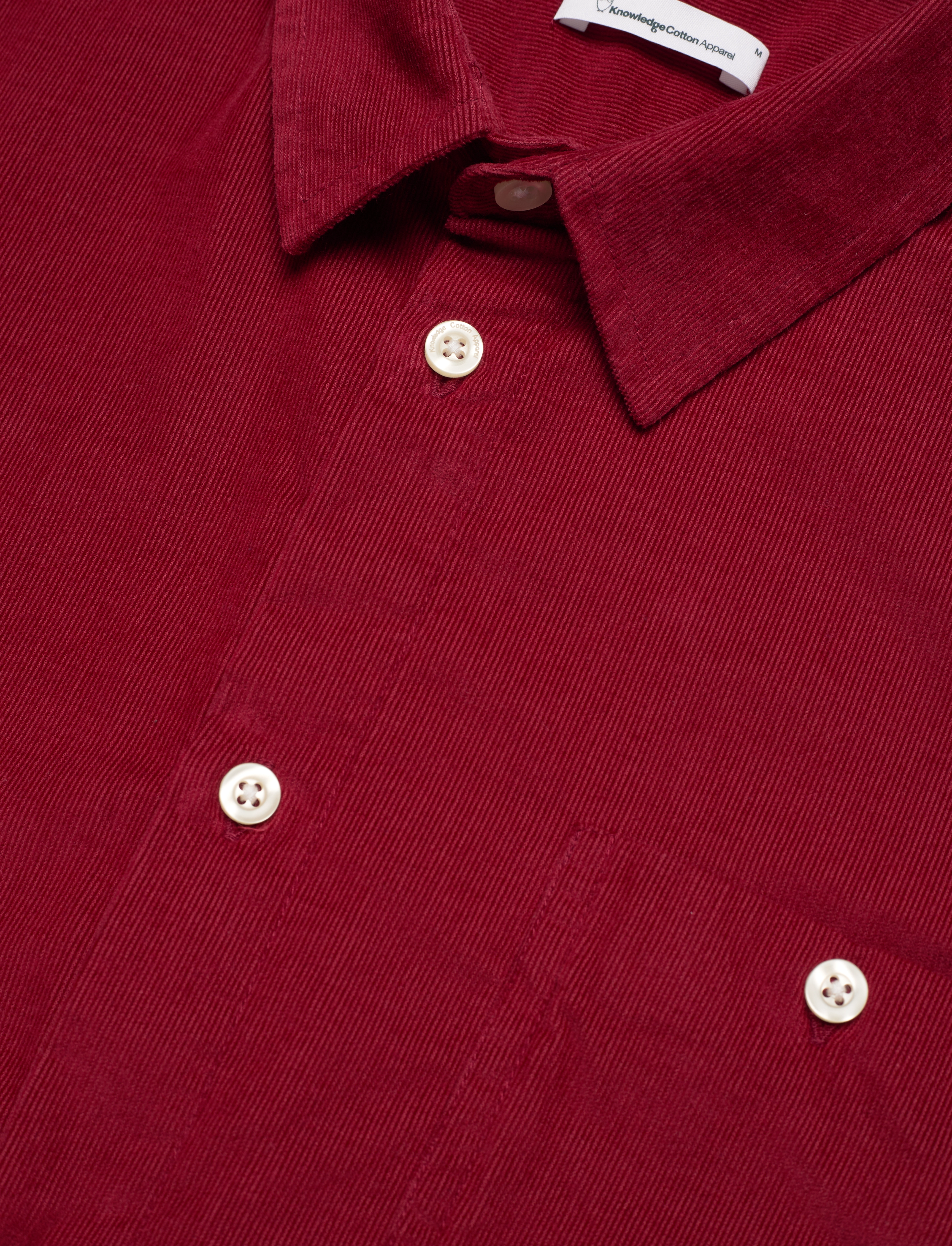 Knowledge Cotton Apparel - Baby Cord Shirt - rhubarb - 4