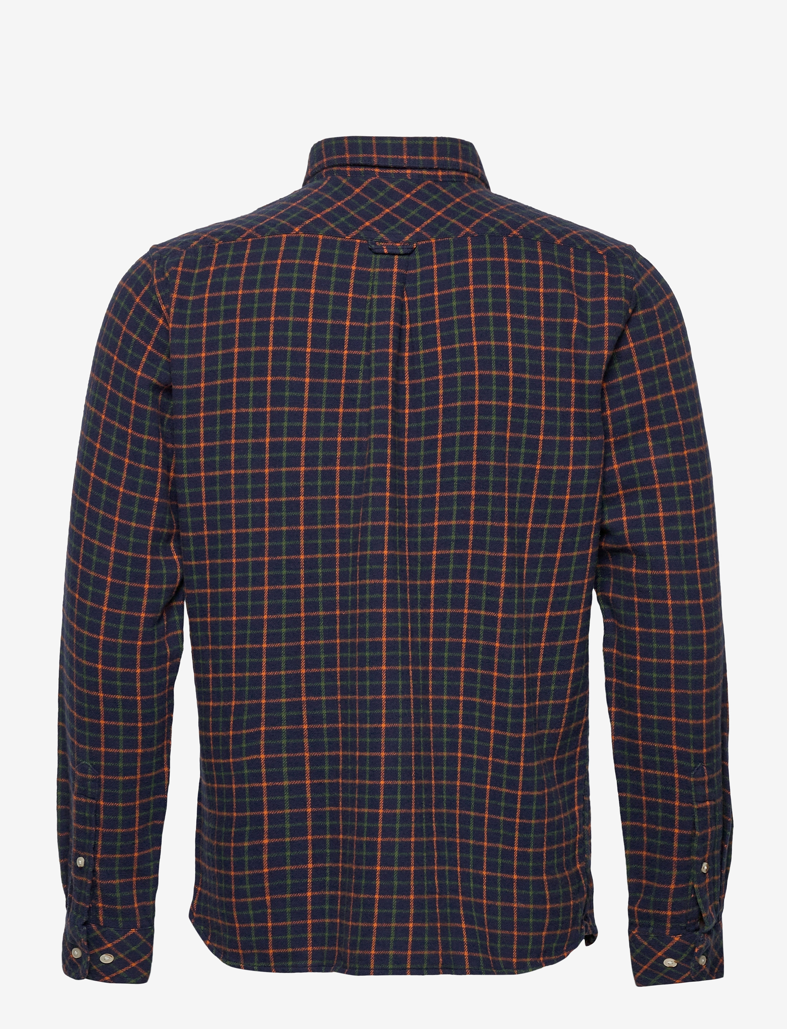 Knowledge Cotton Apparel - Checked flannel shirt - GOTS/Vegan - total eclipse - 1