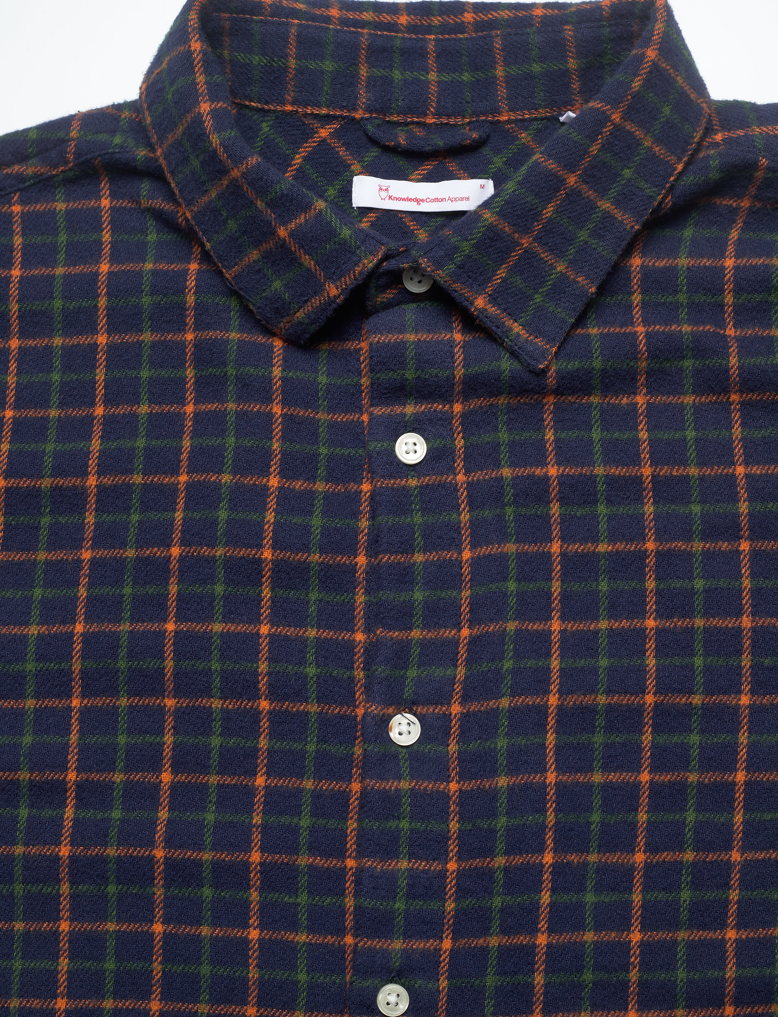 Knowledge Cotton Apparel - Checked flannel shirt - GOTS/Vegan - total eclipse - 2