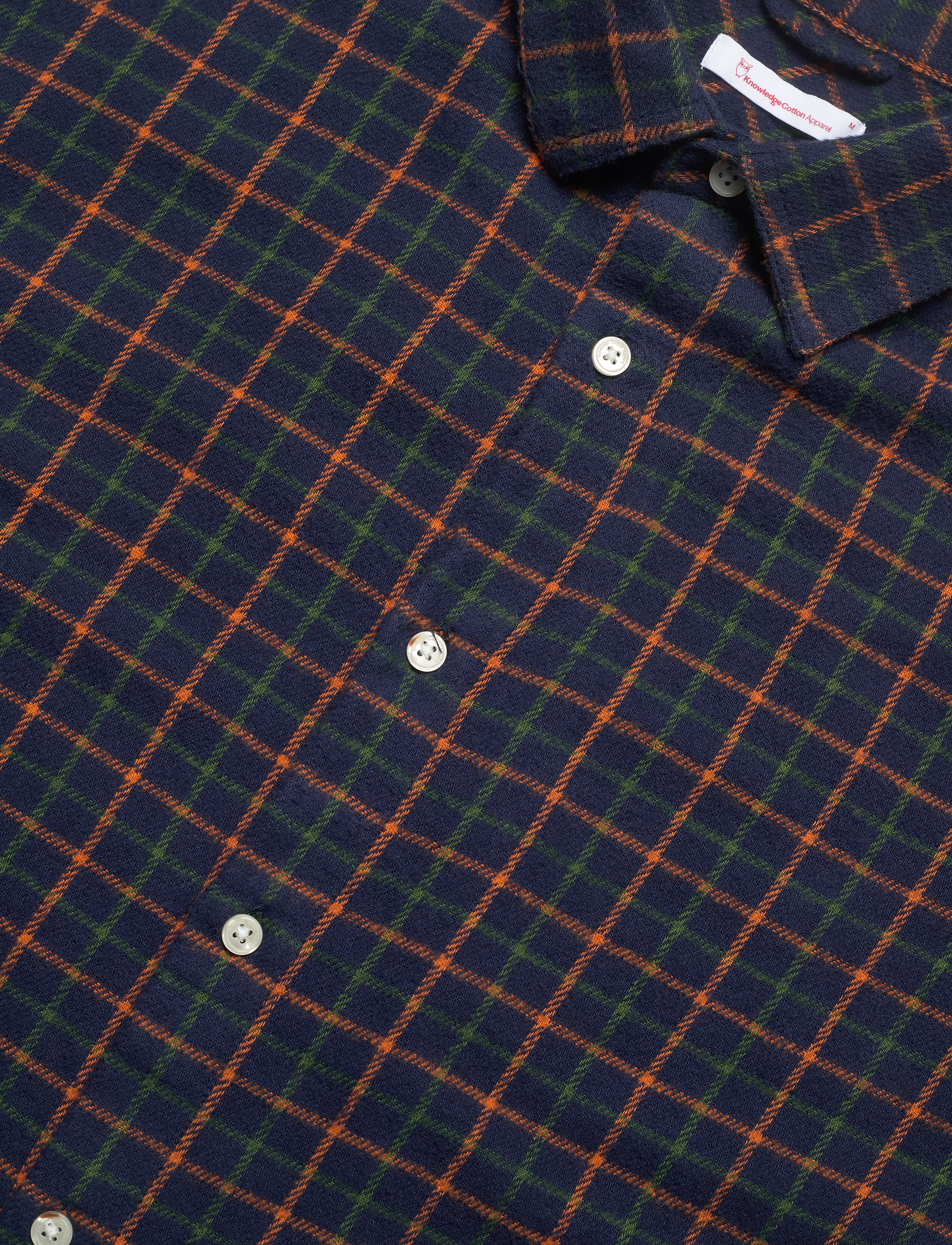 Knowledge Cotton Apparel - Checked flannel shirt - GOTS/Vegan - total eclipse - 3