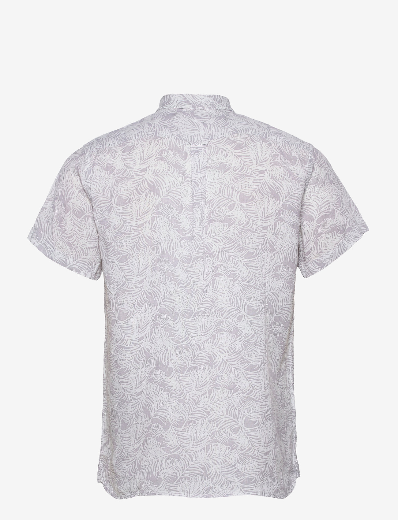 Knowledge Cotton Apparel - LARCH SS palm shirt - Vegan - lavender blue - 1
