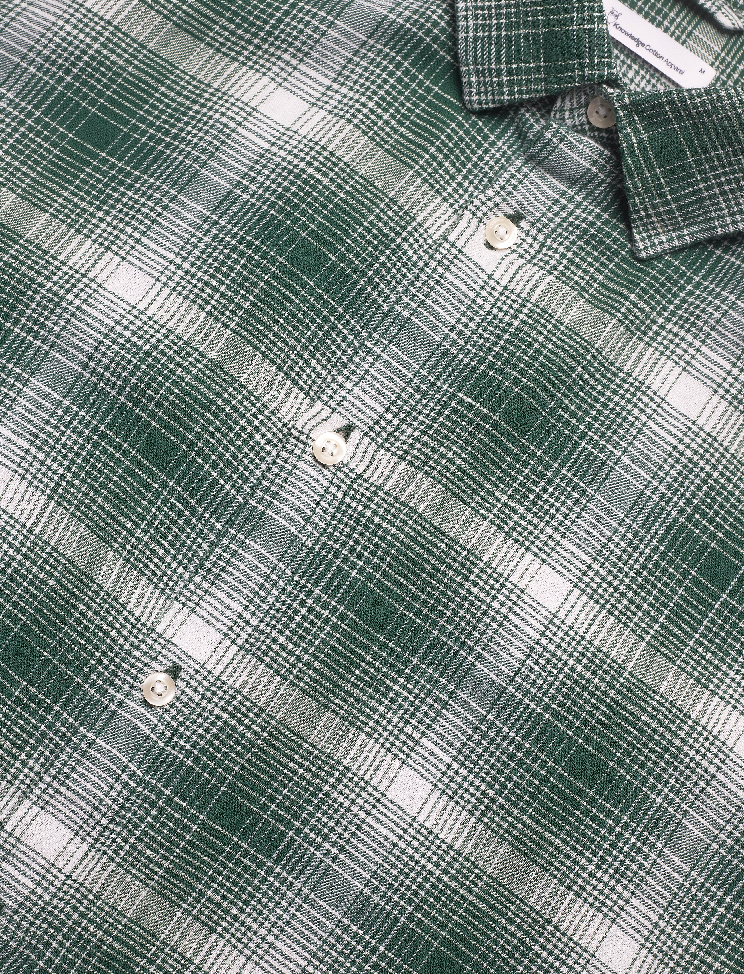 Knowledge Cotton Apparel - LARCH LS checked shirt - GOTS/Vegan - pineneedle - 3