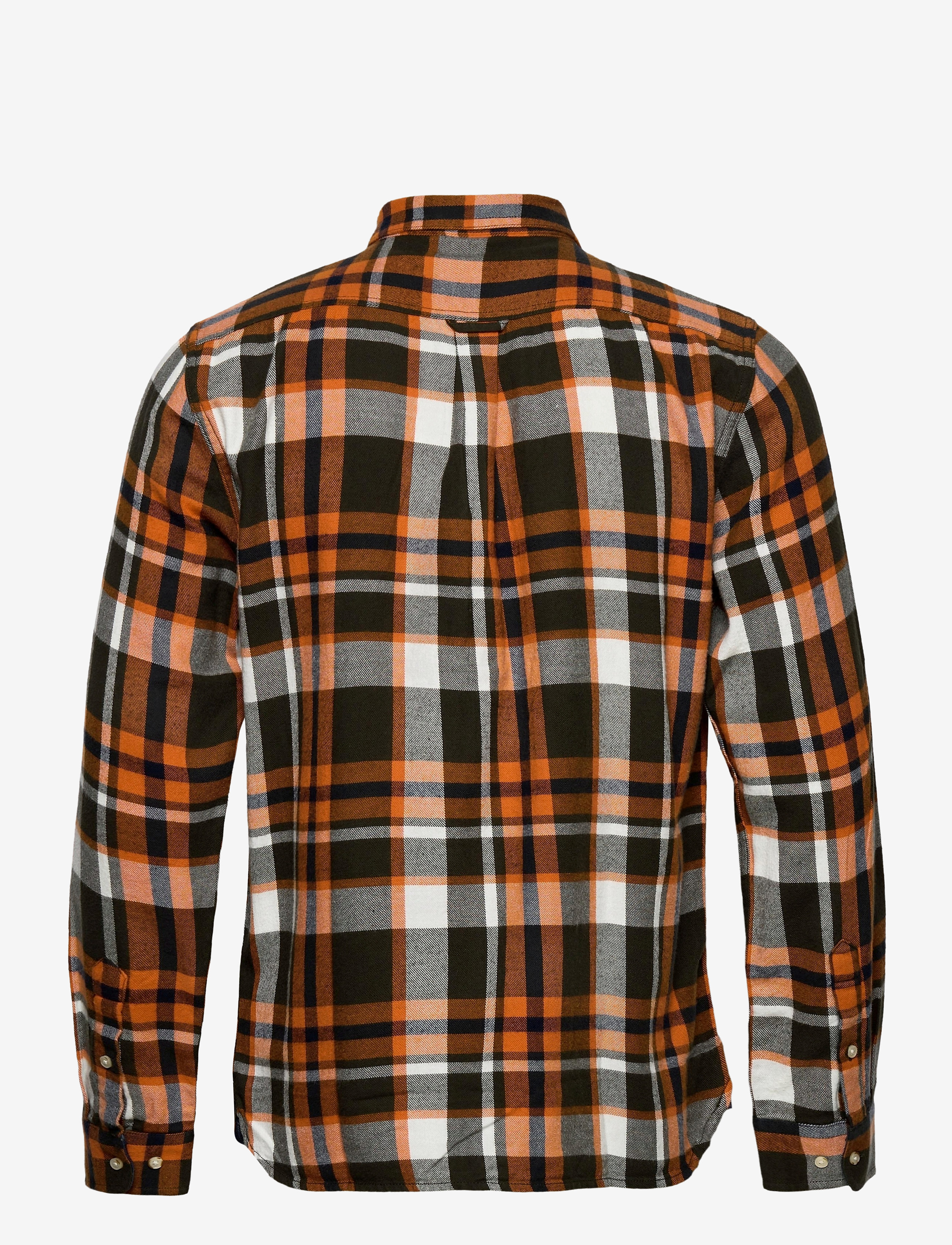 Knowledge Cotton Apparel - LARCH casual fit checked flannel sh - forrest night - 1