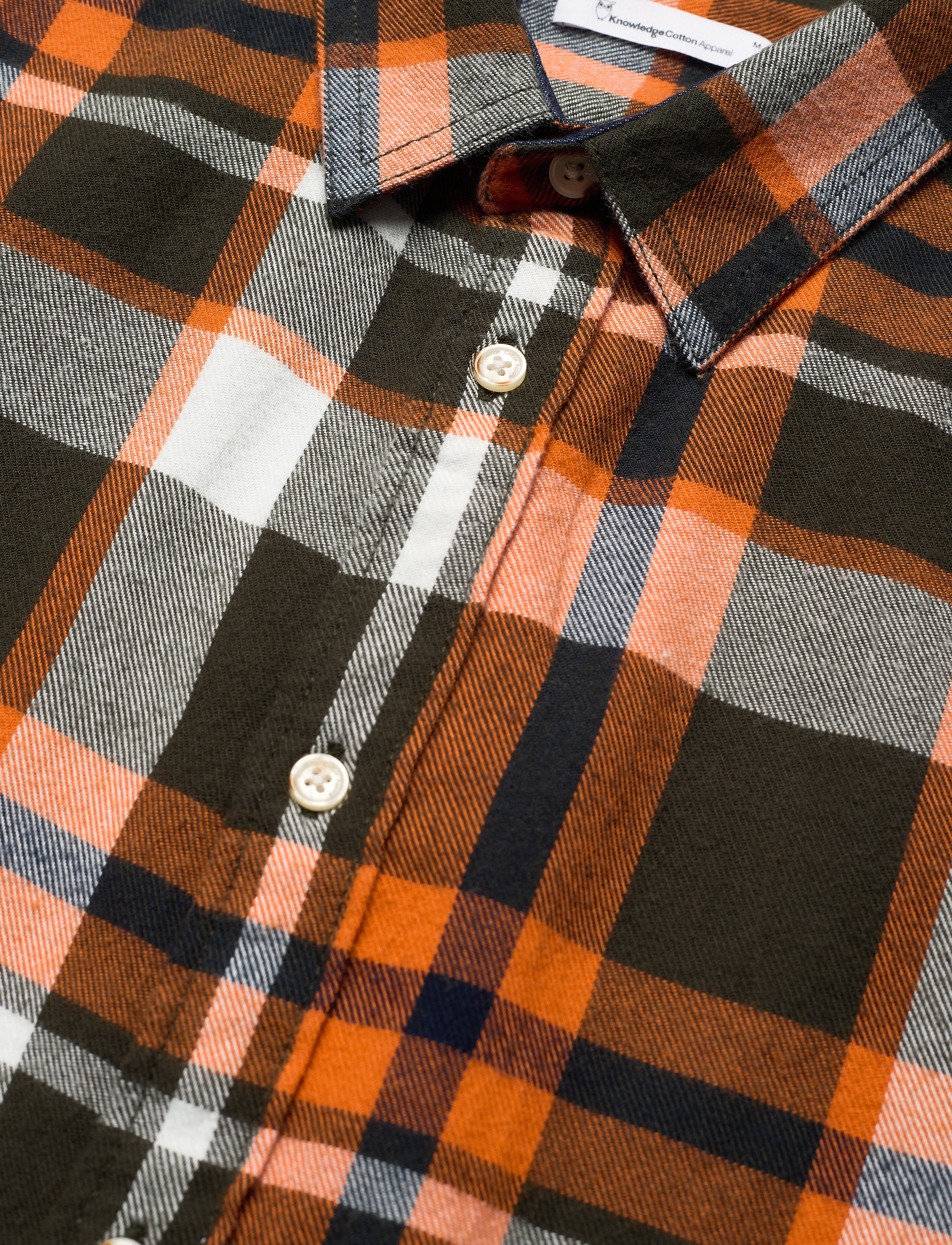 Knowledge Cotton Apparel - LARCH casual fit checked flannel sh - forrest night - 3