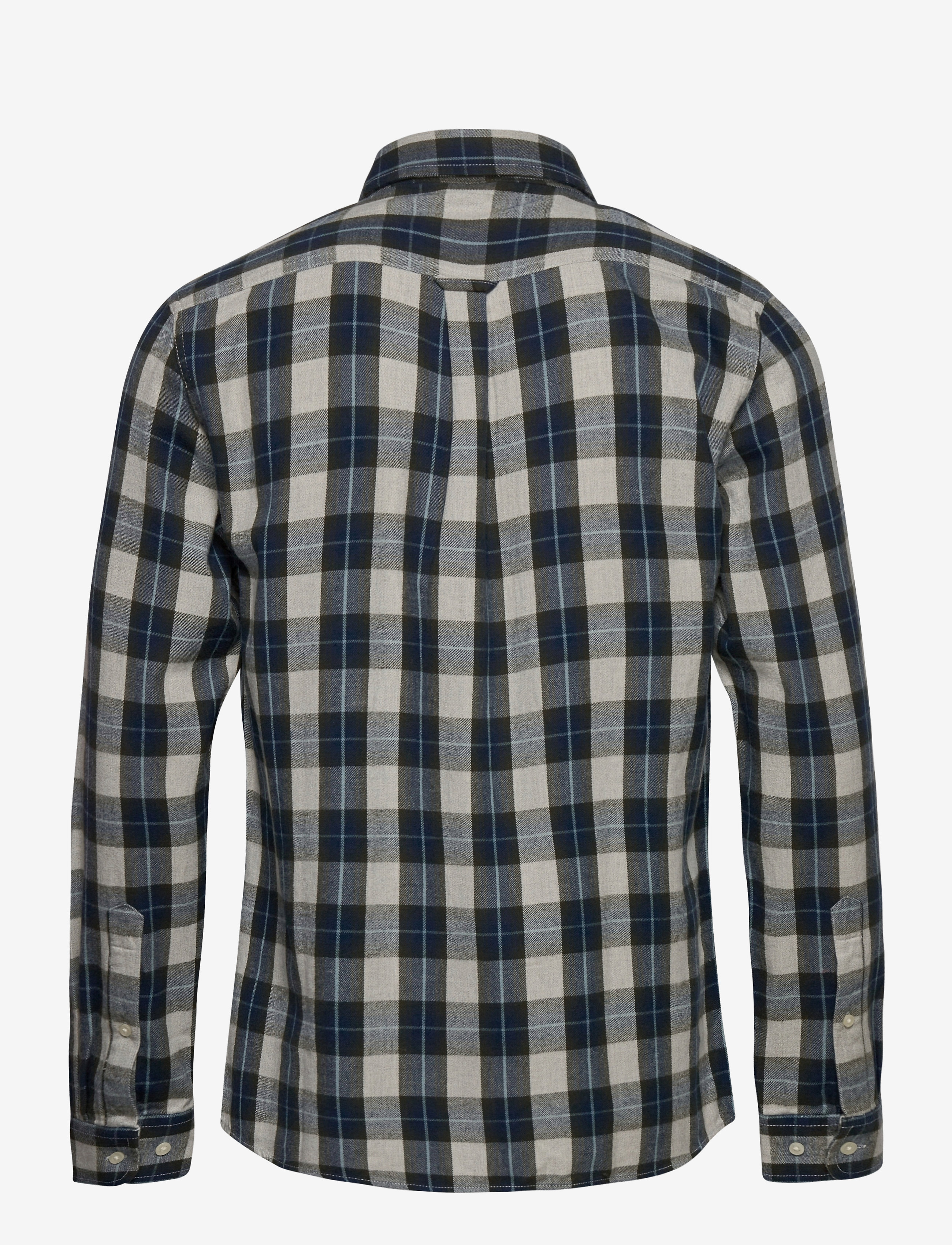 Knowledge Cotton Apparel - LARCH casual fit small checked flan - forrest night - 1