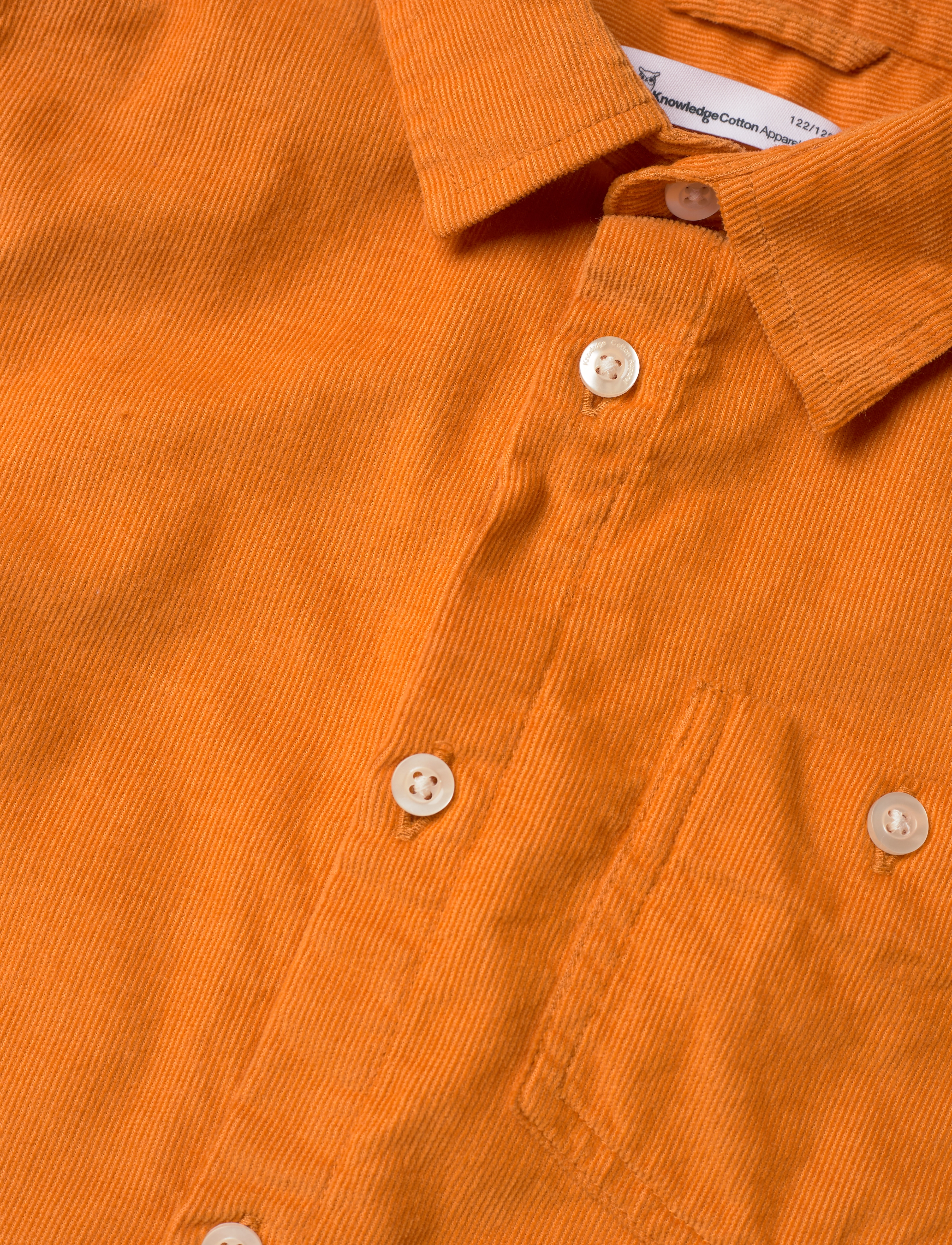 Knowledge Cotton Apparel - Corduroy shirt - GOTS/Vegan - desert sun - 4