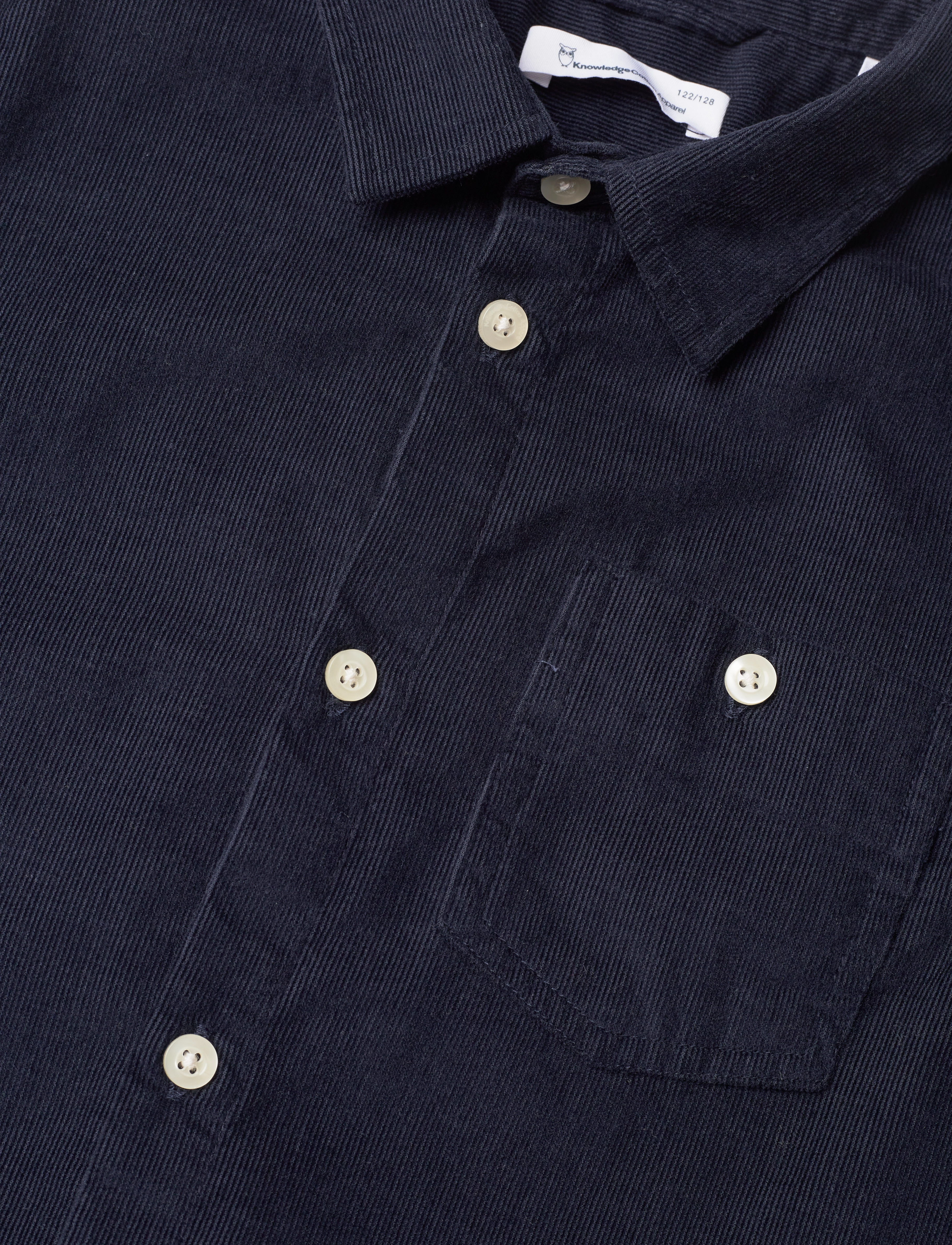 Knowledge Cotton Apparel - Corduroy shirt - GOTS/Vegan - total eclipse - 4