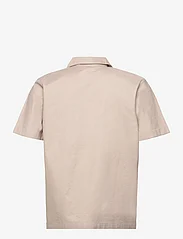 Knowledge Cotton Apparel - WAVE utility stretch canvas box fit - podstawowe koszulki - light feather gray - 1