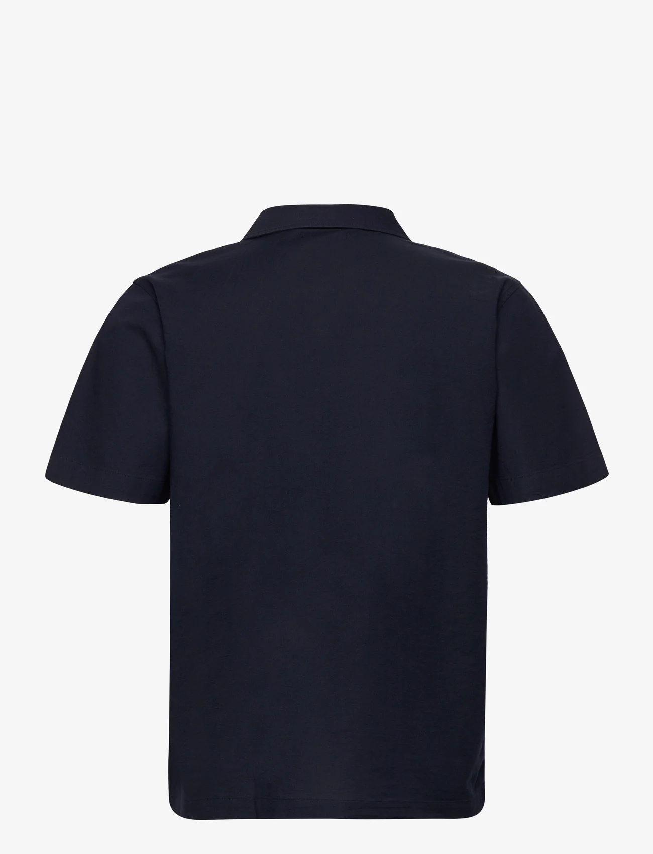 Knowledge Cotton Apparel - WAVE utility stretch canvas box fit - t-krekli ar īsām piedurknēm - total eclipse - 1