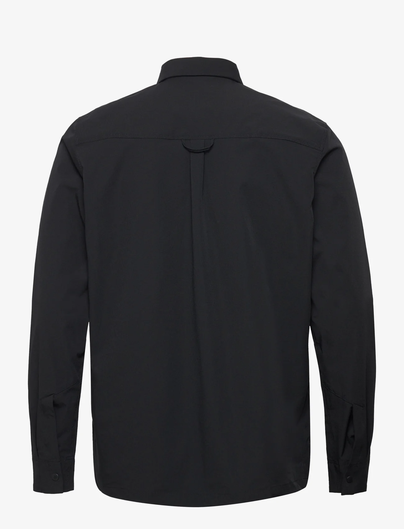 Knowledge Cotton Apparel - Outdoor stretched rib stop relaxed - laisvalaikio marškiniai - black jet - 1
