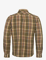 Knowledge Cotton Apparel - Light flannel checkered relaxed fit - rutede skjorter - green check - 1