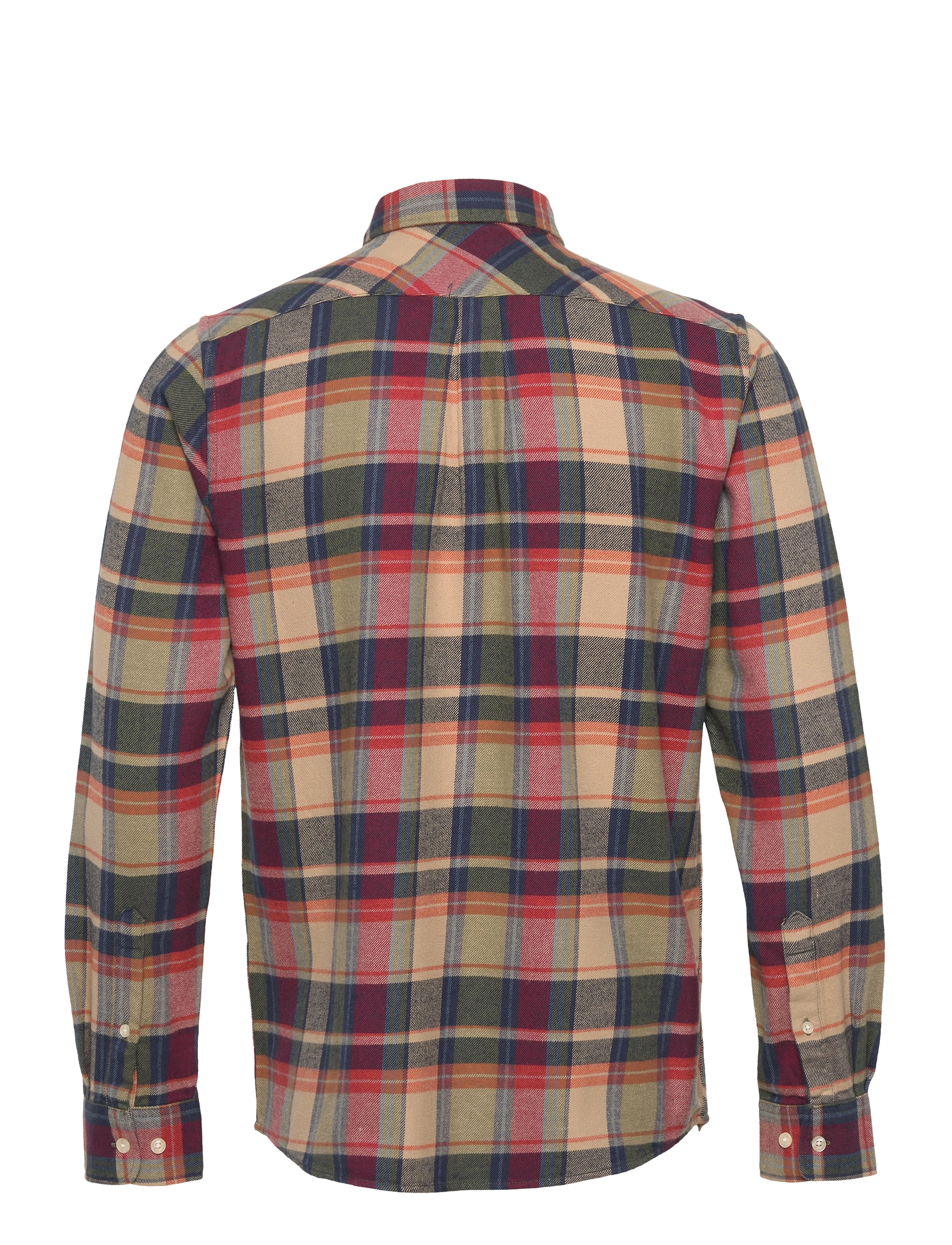 Knowledge Cotton Apparel - Regular light flannel checkered shi - green check - 1
