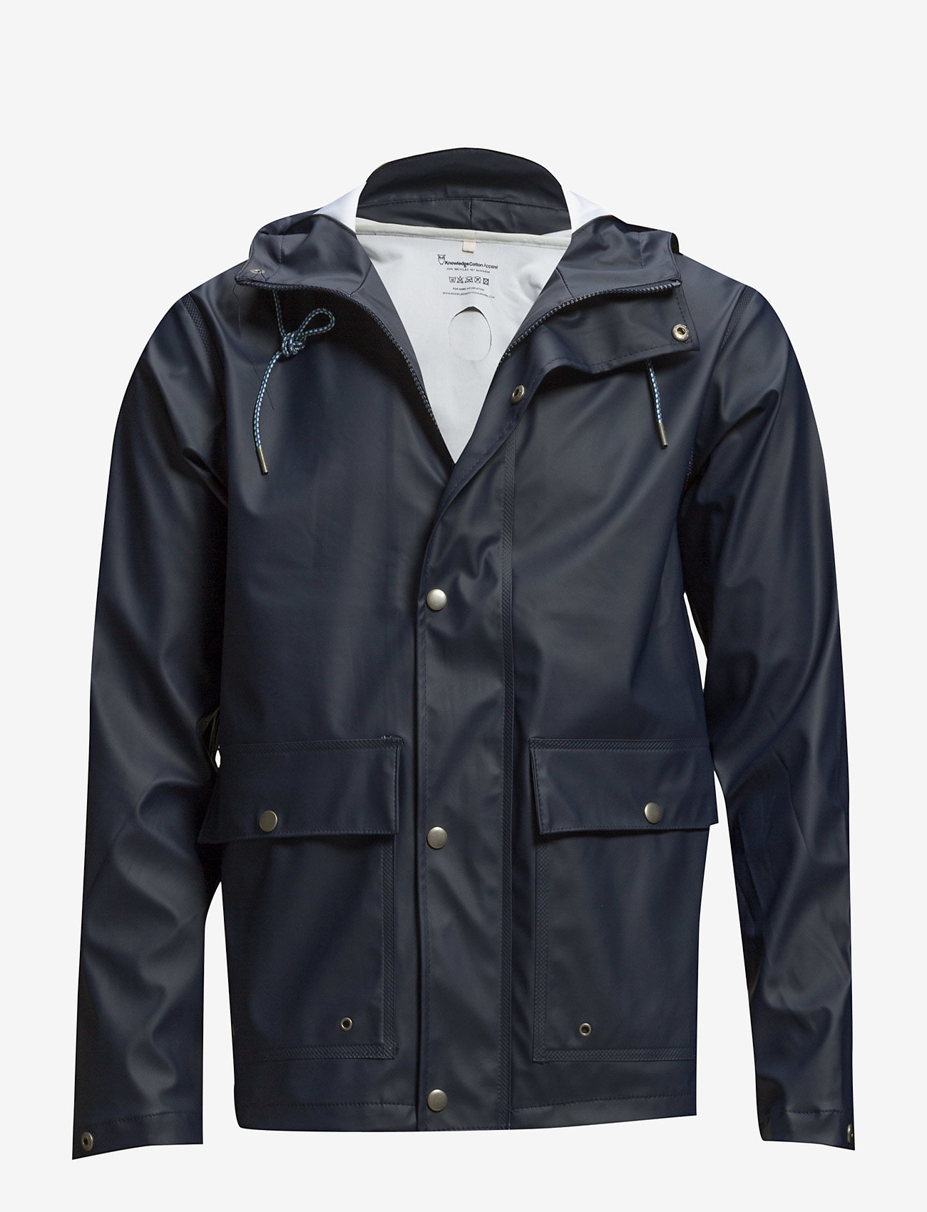 Knowledge Cotton Apparel - LAKE short rain jacket - total eclipse - 1