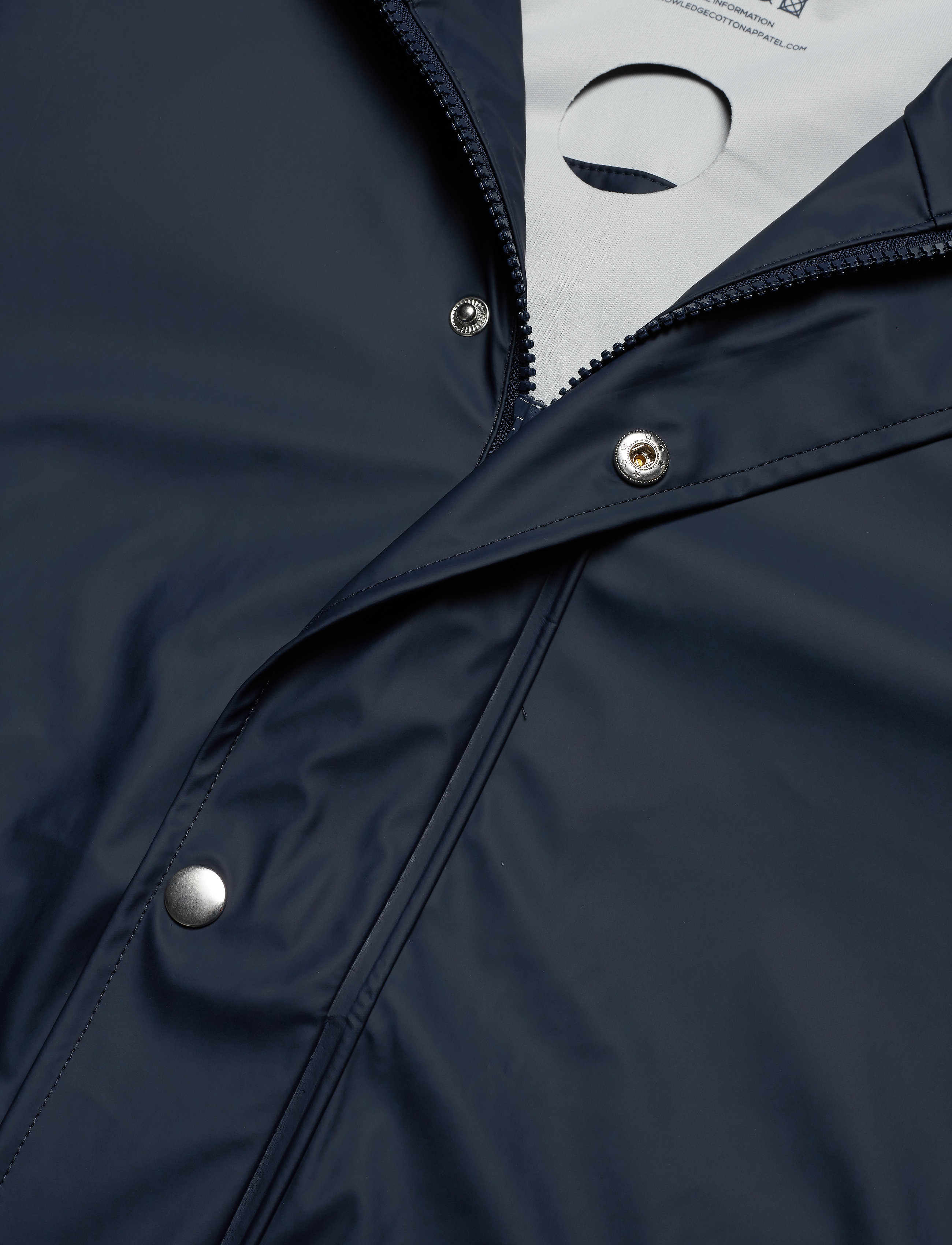 Knowledge Cotton Apparel - LAKE short rain jacket - total eclipse - 3