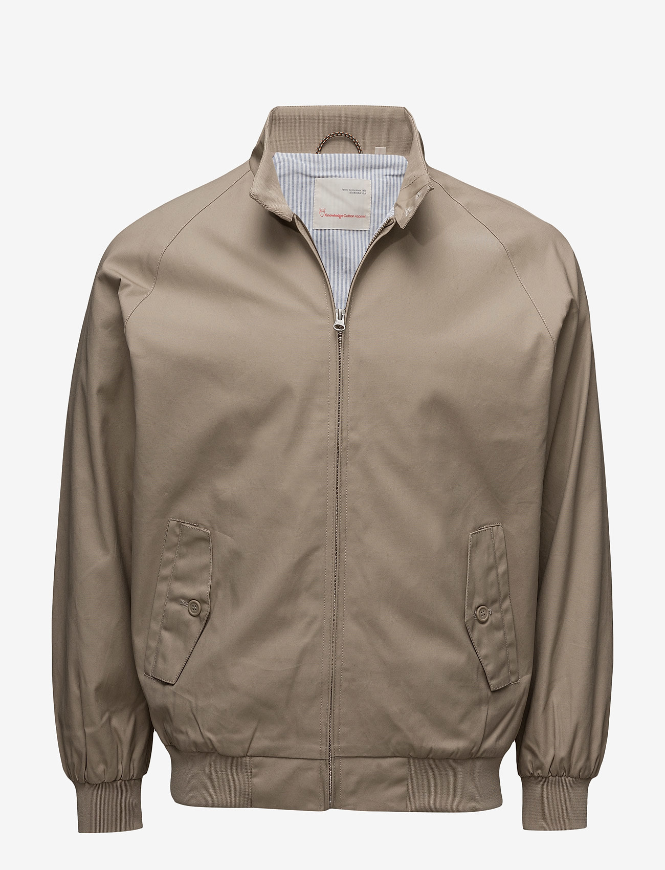 Knowledge Cotton Apparel - Catalina Jacket W/Stripped Oxford L - tuffet - 0