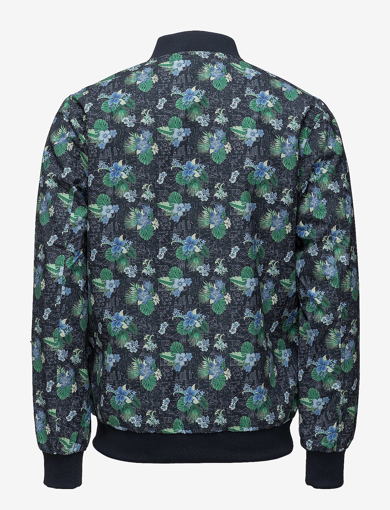 Knowledge Cotton Apparel - Pilot jacket with print - GRS - total eclipse - 1