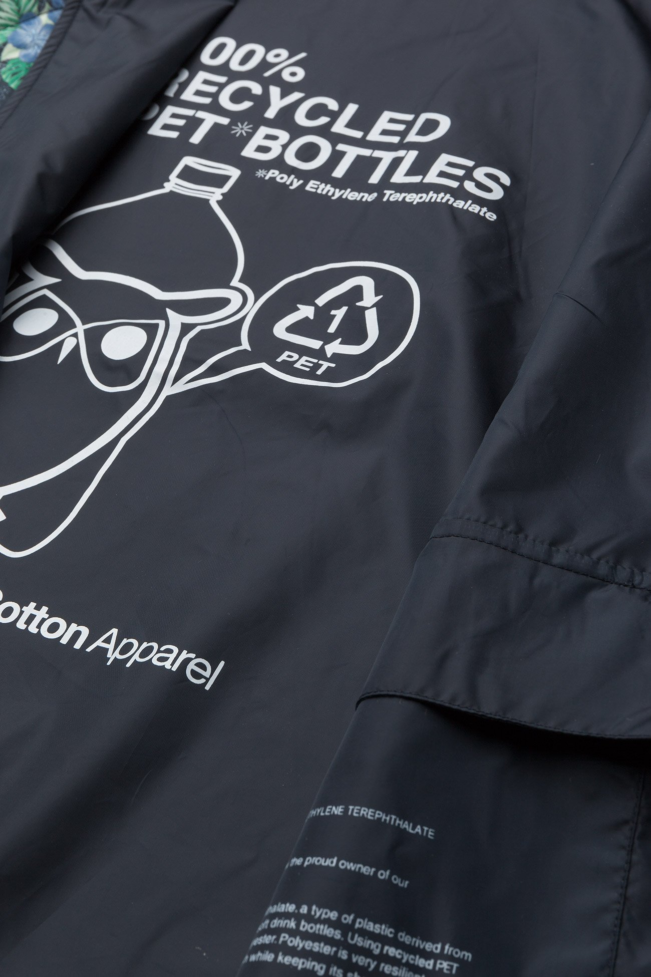Knowledge Cotton Apparel - Pilot jacket with print - GRS - total eclipse - 4