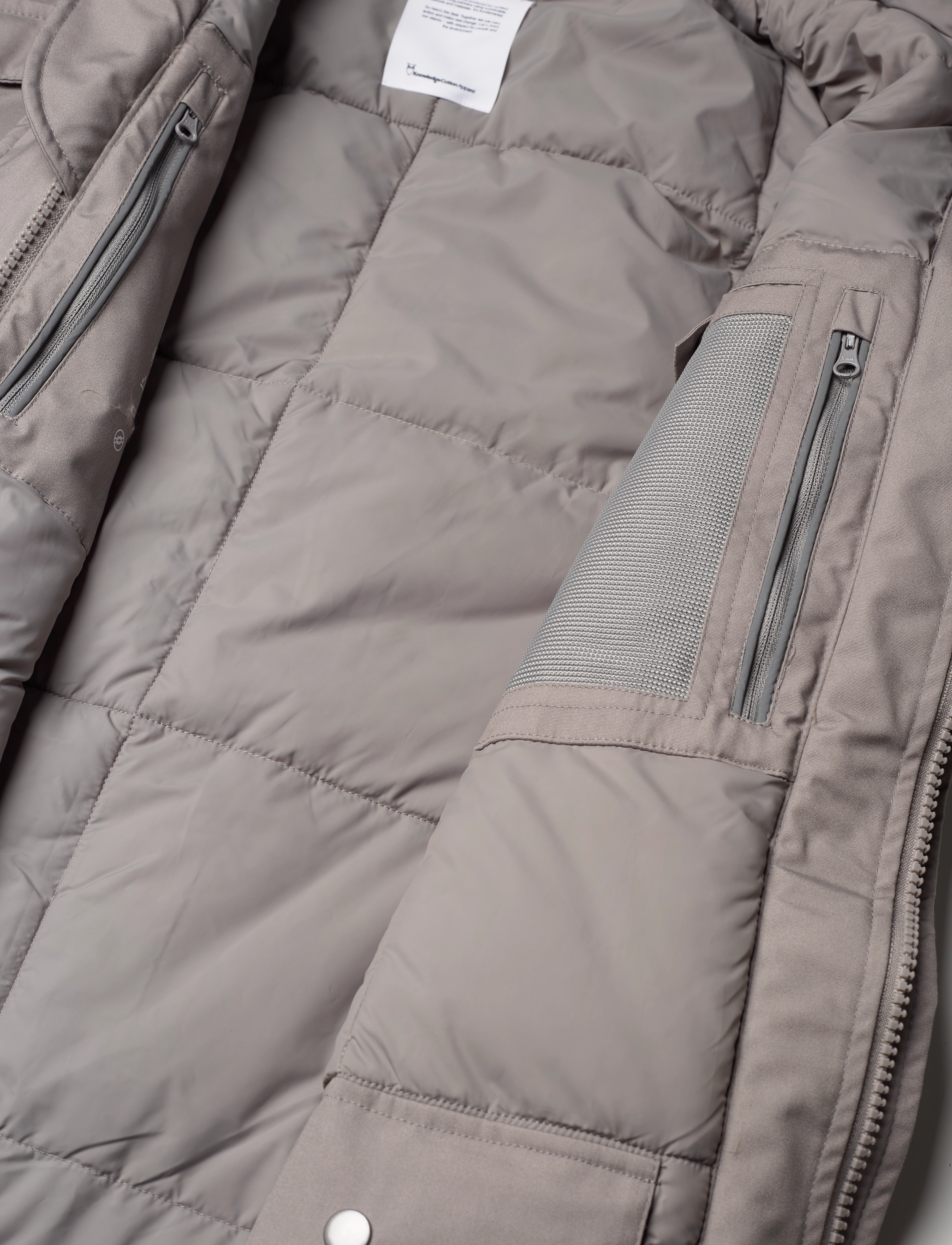 Knowledge Cotton Apparel - Parka jacket ARCTIC CANVAS - GRS/Vegan - frost gray - 4