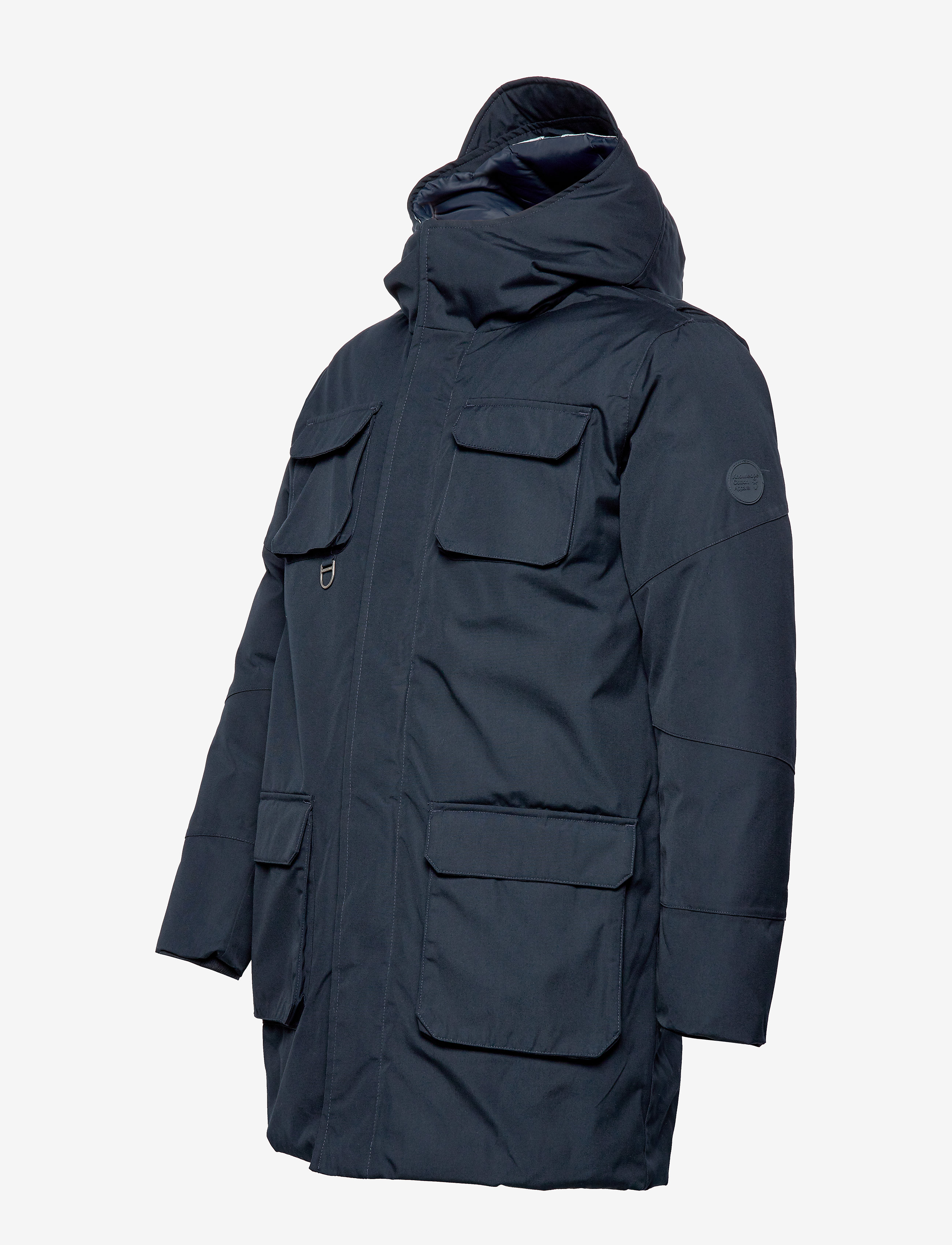 Knowledge Cotton Apparel - Parka jacket ARCTIC CANVAS - GRS/Vegan - total eclipse - 3