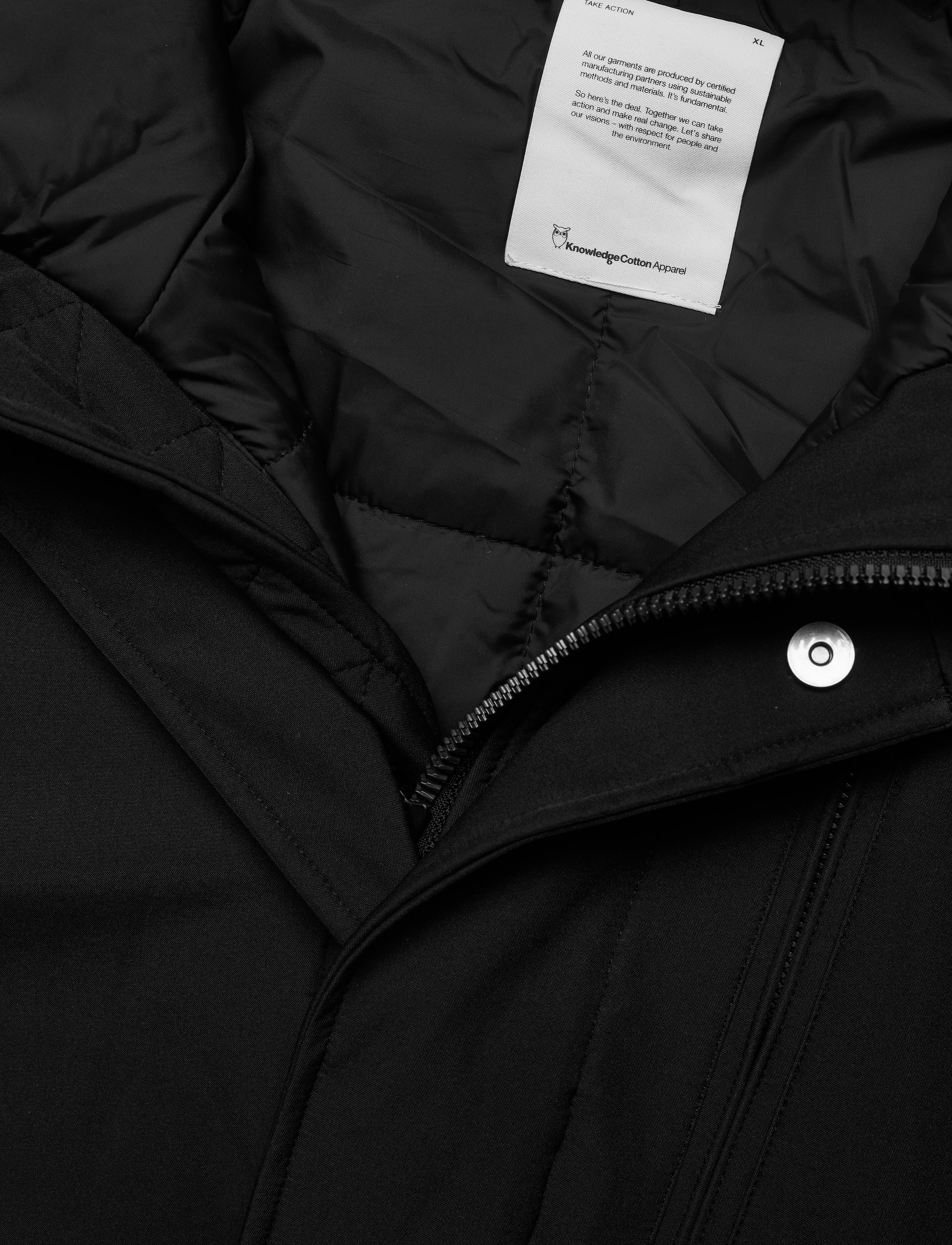 Knowledge Cotton Apparel - CLIMATE SHELL jacket - GRS/Vegan - black jet - 2