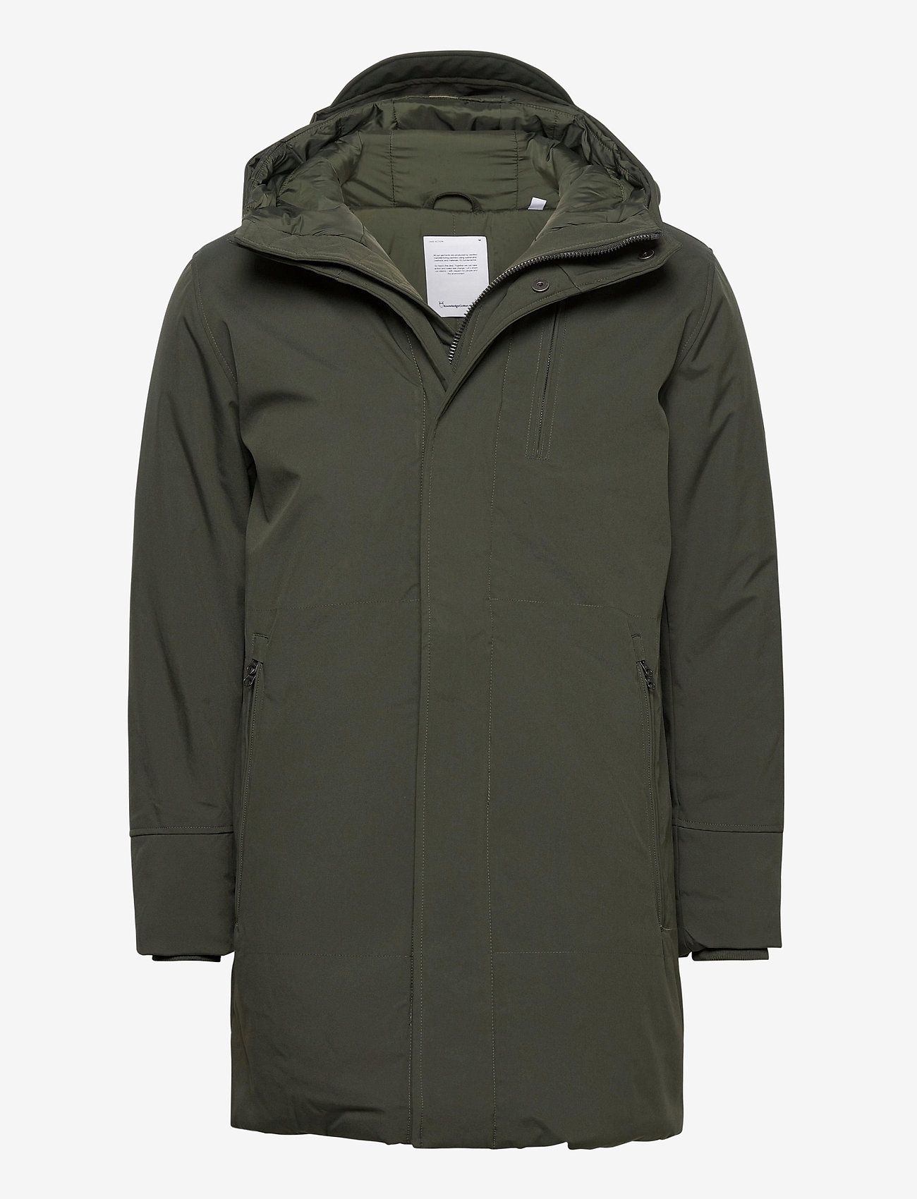Knowledge Cotton Apparel - CLIMATE SHELL jacket - GRS/Vegan - forrest night - 0