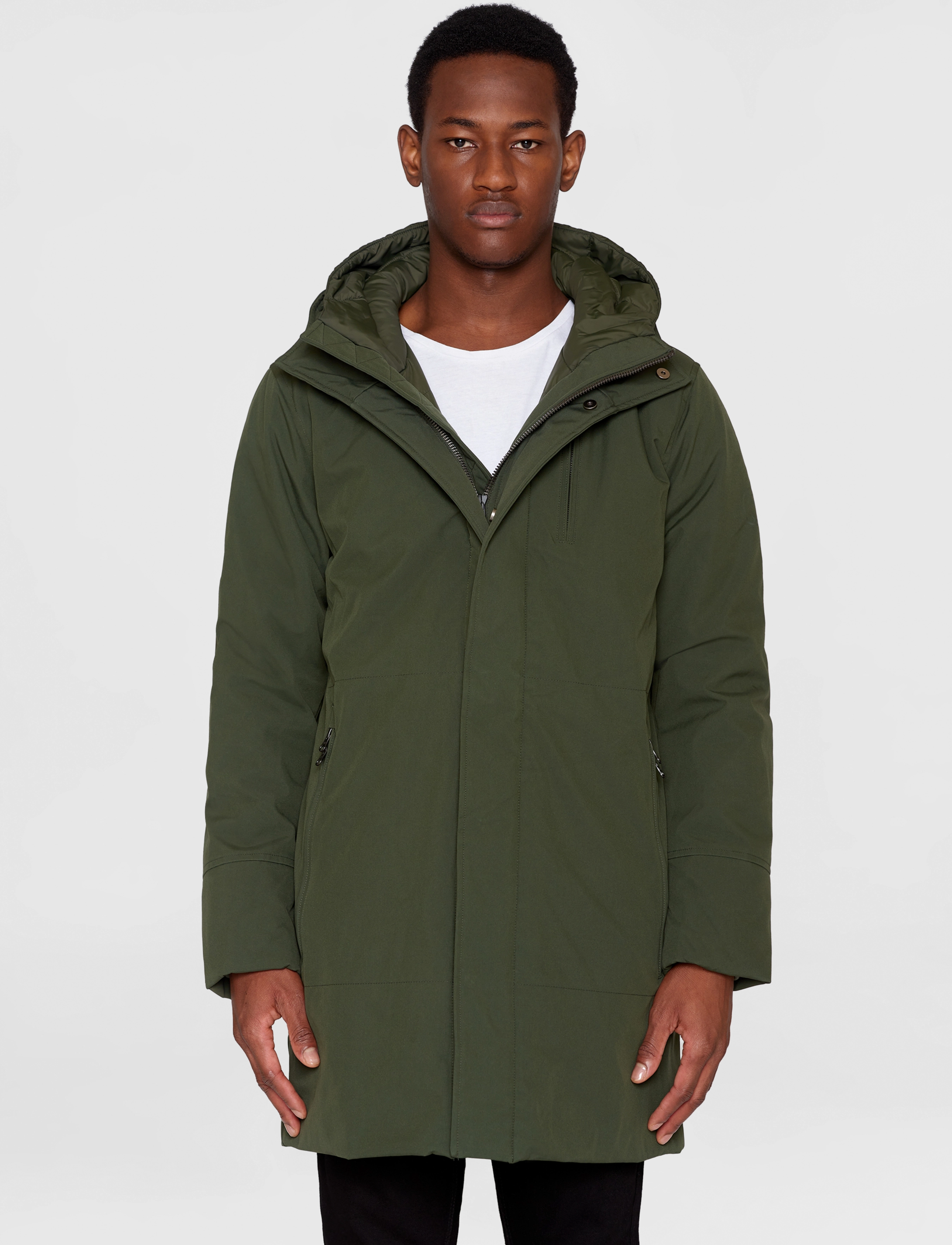 Knowledge Cotton Apparel - CLIMATE SHELL jacket - GRS/Vegan - forrest night - 3