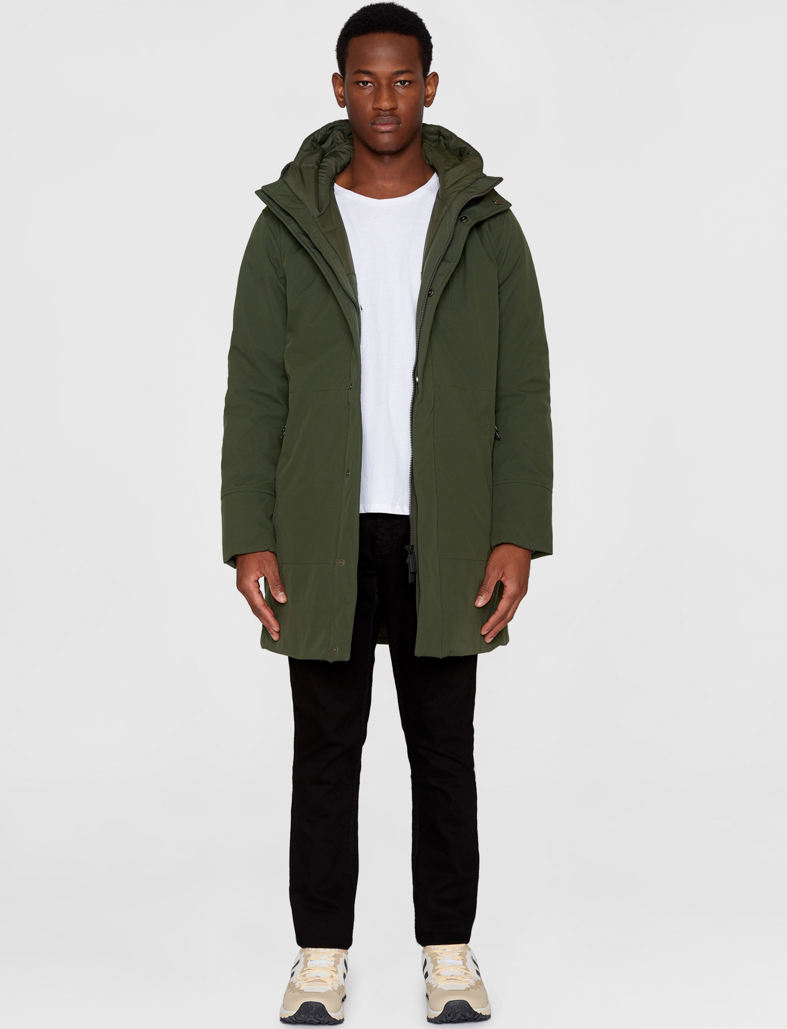 Knowledge Cotton Apparel - CLIMATE SHELL jacket - GRS/Vegan - forrest night - 5