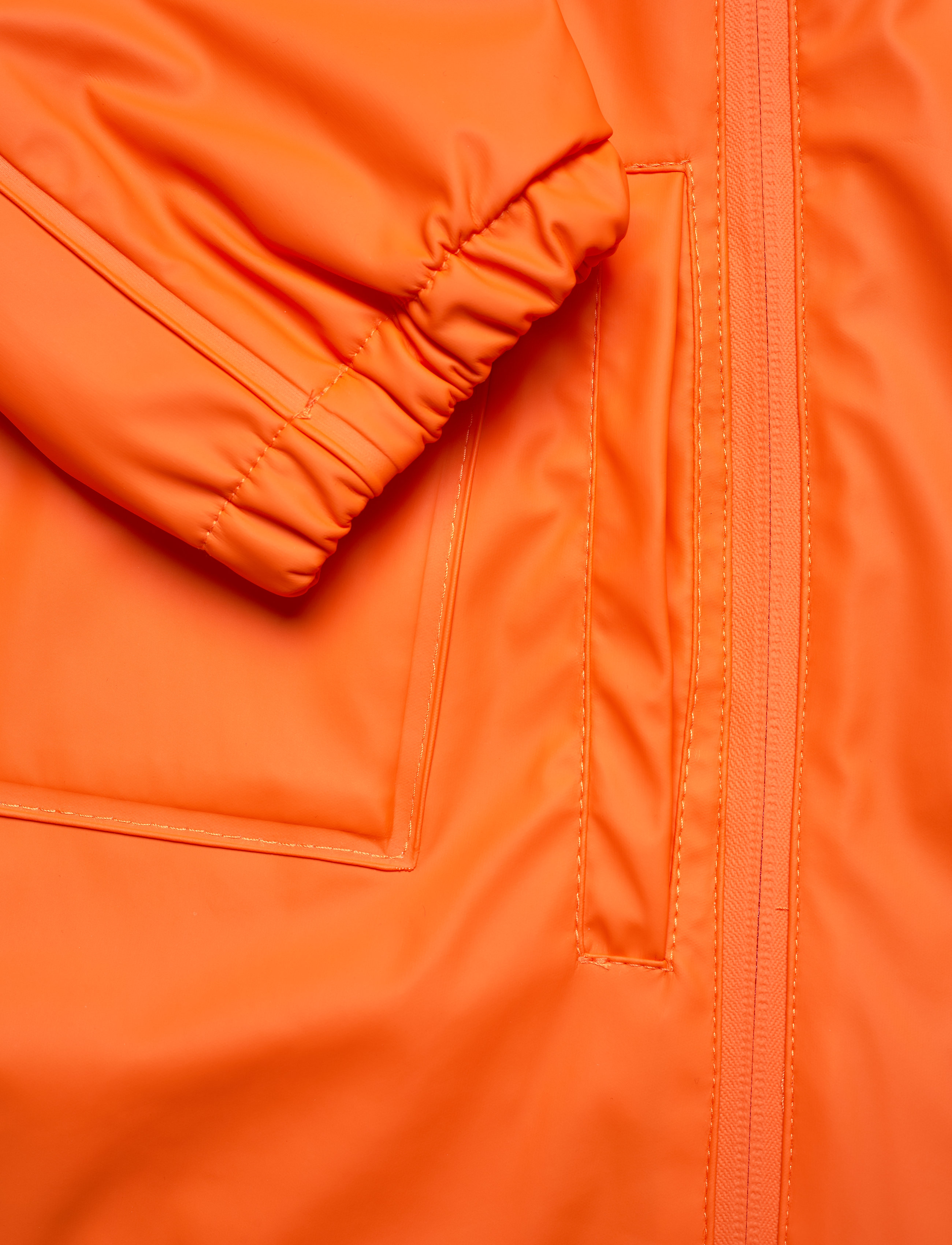 Knowledge Cotton Apparel - Functional anorak in recycled polye - persimmon orange - 3