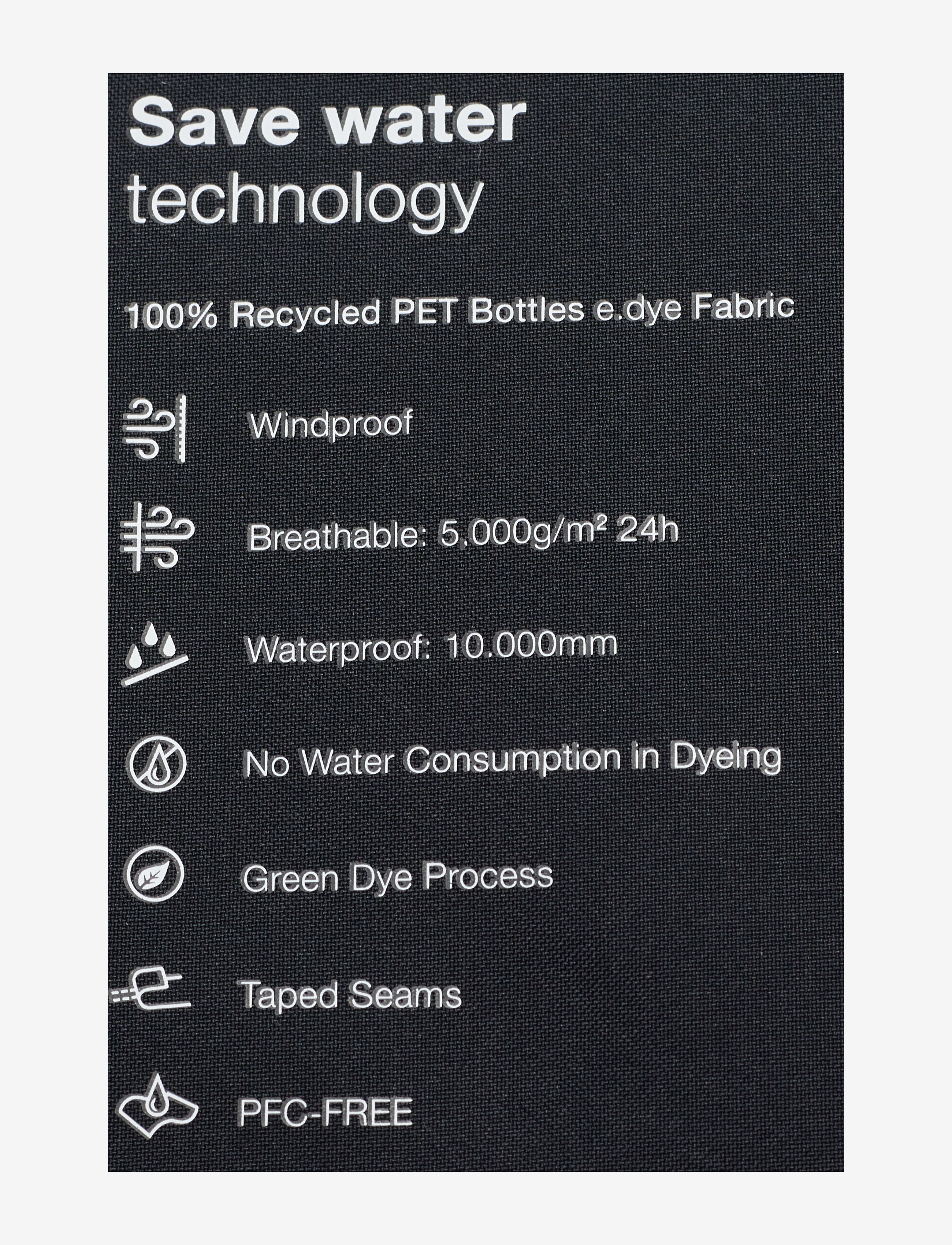 Knowledge Cotton Apparel - Save water anorak - GRS/Vegan - total eclipse - 5