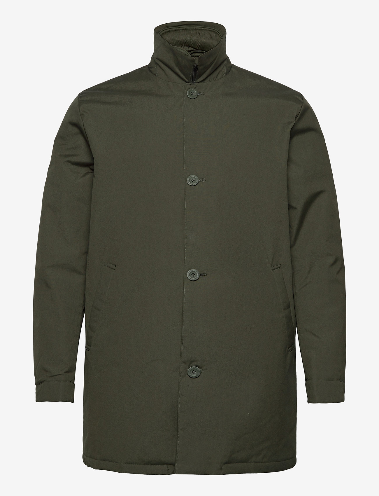 Knowledge Cotton Apparel - ARCTIC CANVAS jacket with buttons - forrest night - 1