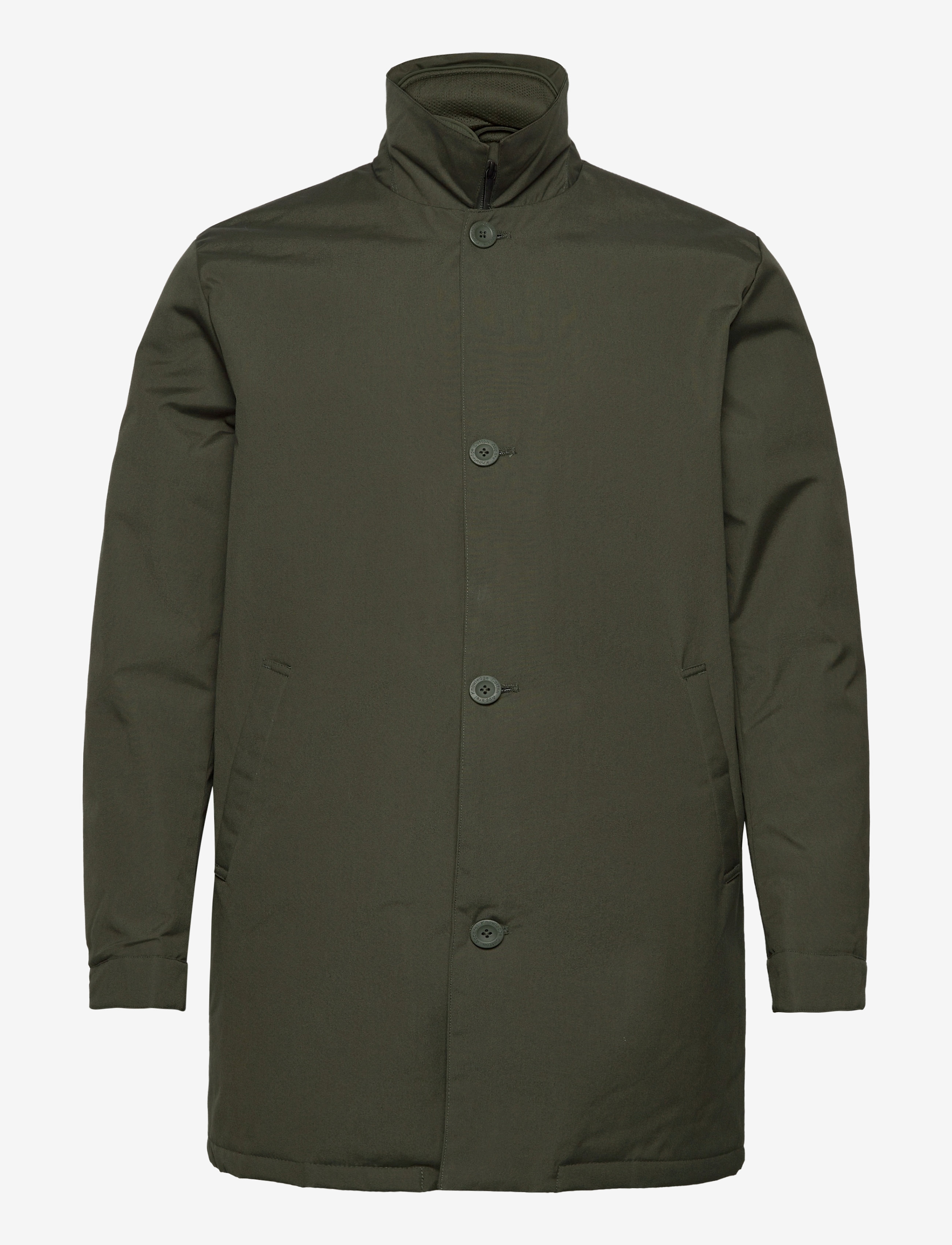 Knowledge Cotton Apparel - ARCTIC CANVAS jacket with buttons - forrest night - 1
