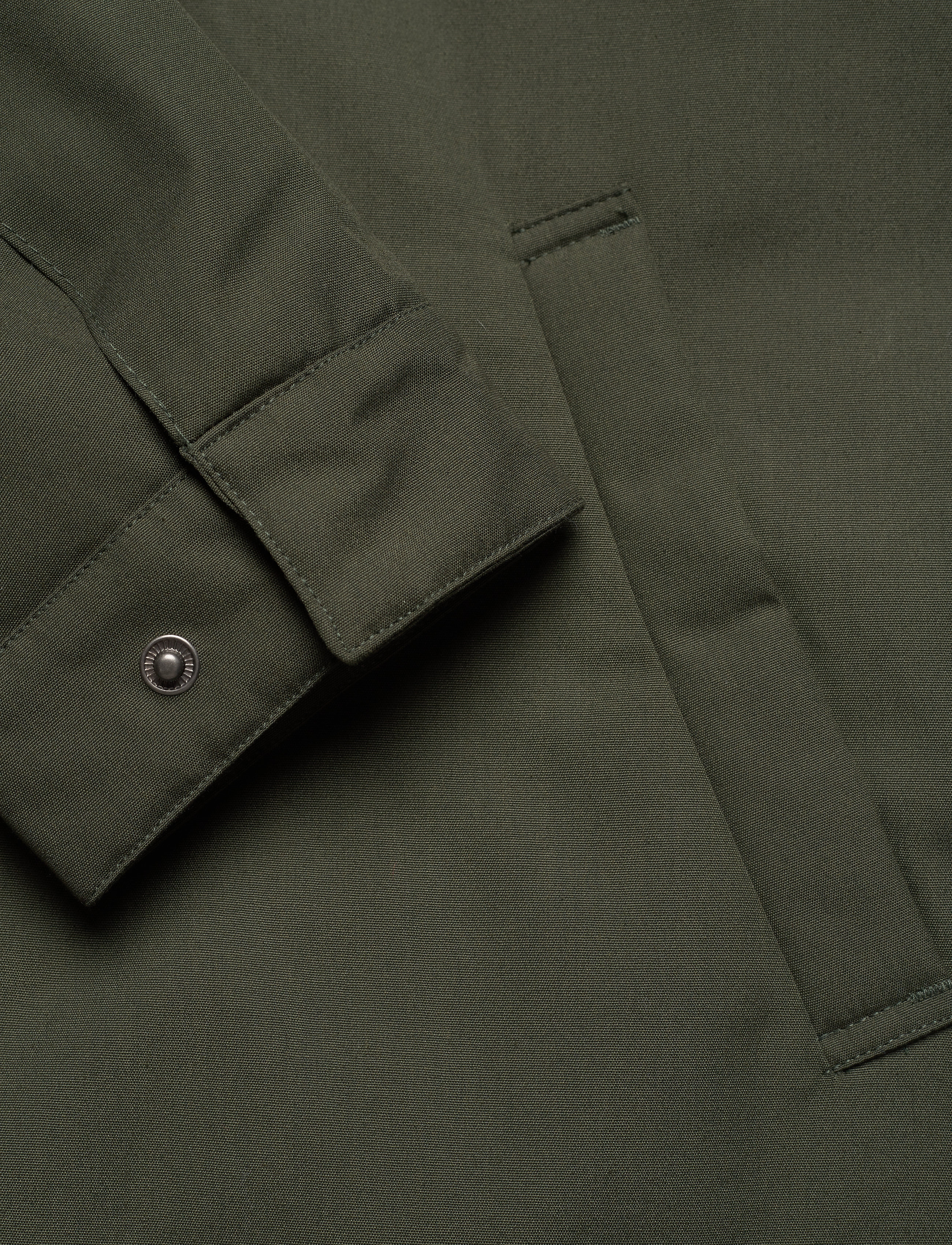 Knowledge Cotton Apparel - ARCTIC CANVAS jacket with buttons - forrest night - 4