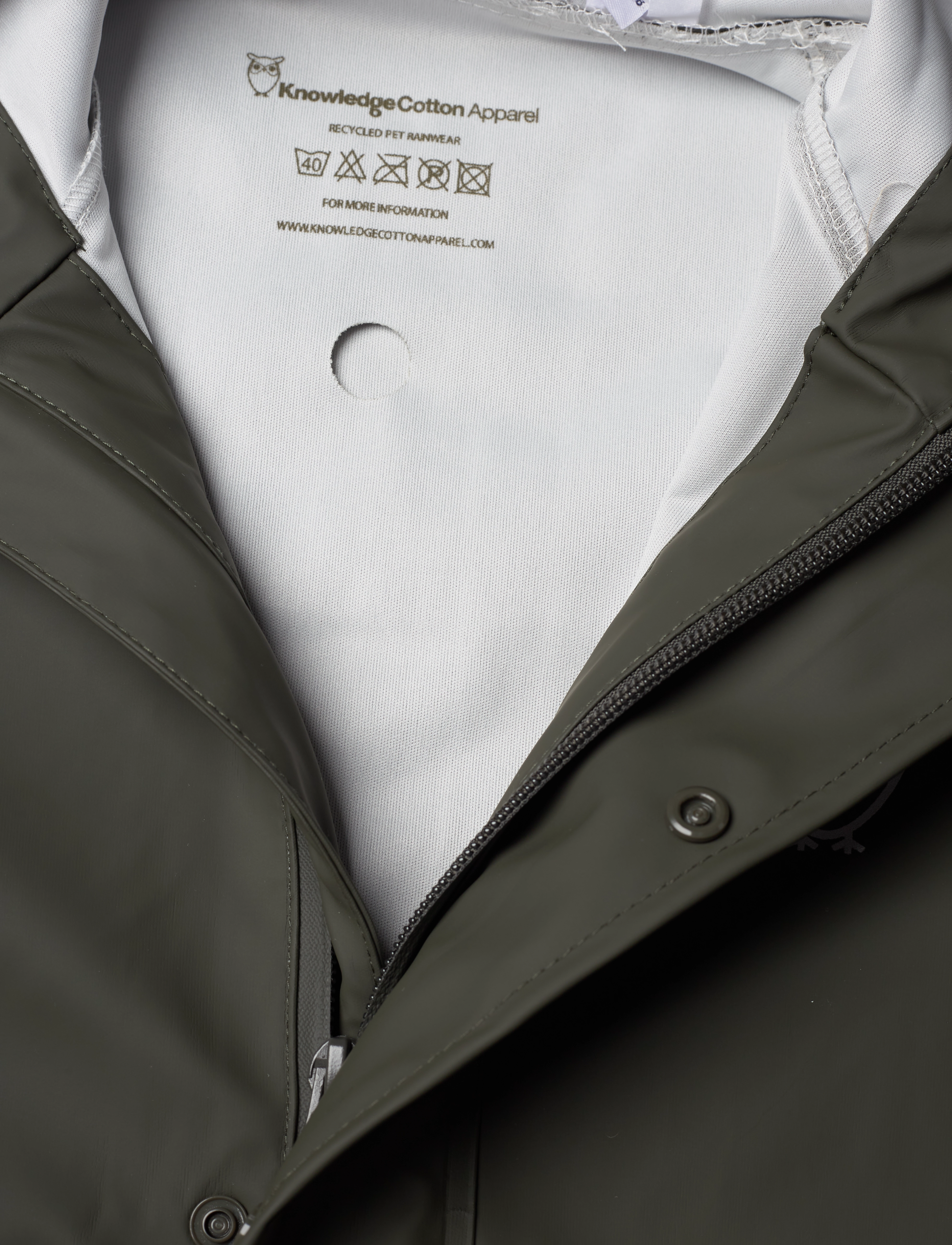 Knowledge Cotton Apparel - Short rain jacket - KCA requirement - forrest night - 3
