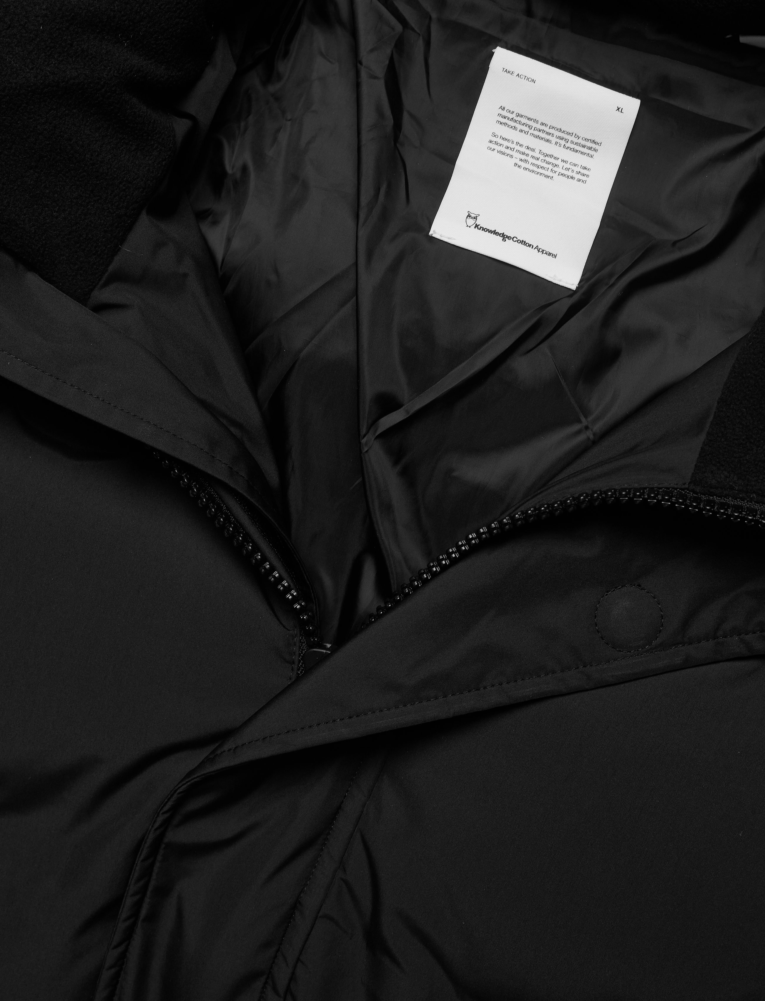 Knowledge Cotton Apparel - Puffer jacket - GRS/Vegan - black jet - 2