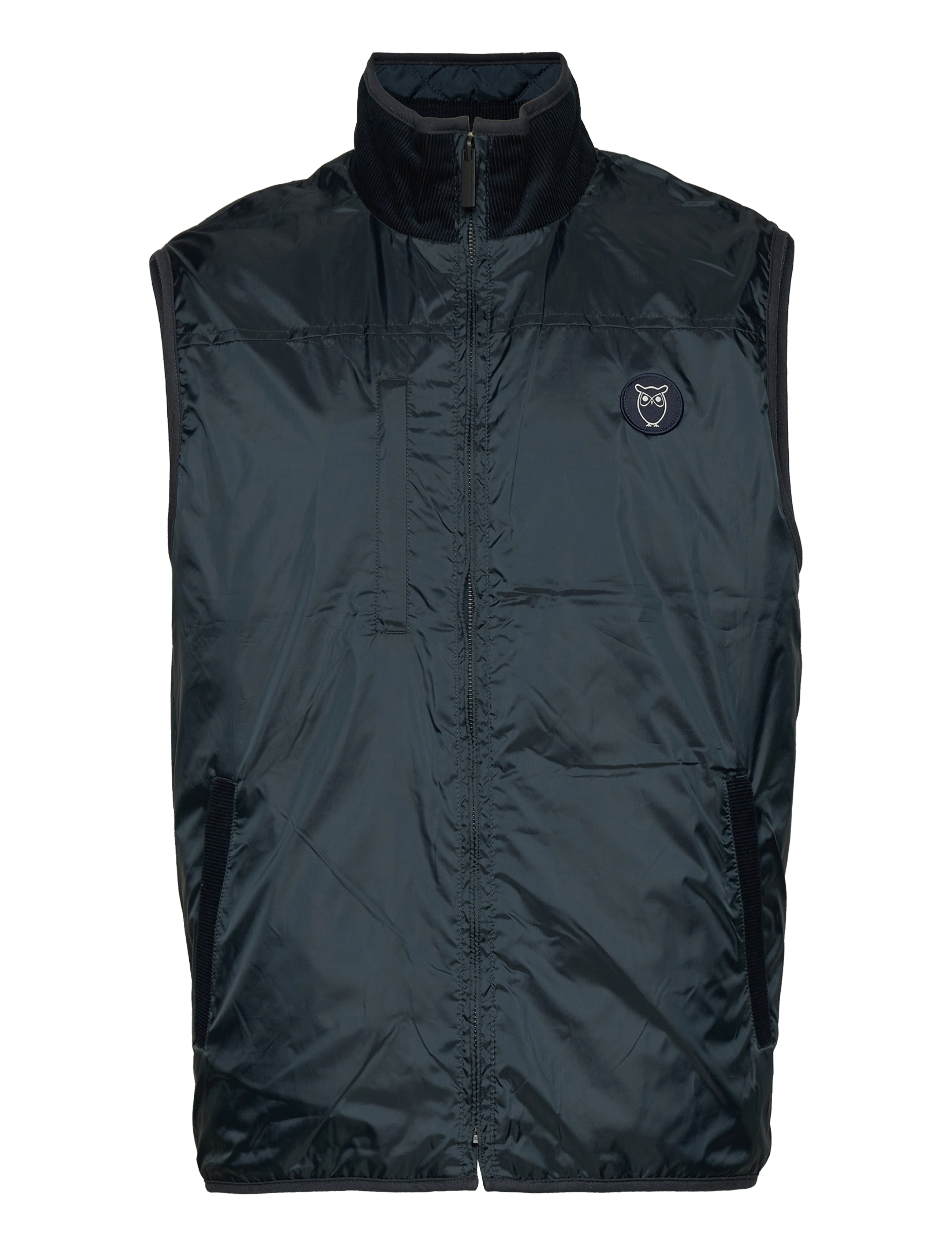 Knowledge Cotton Apparel - FJORD quilted reversibel vest - GRS - total eclipse - 2