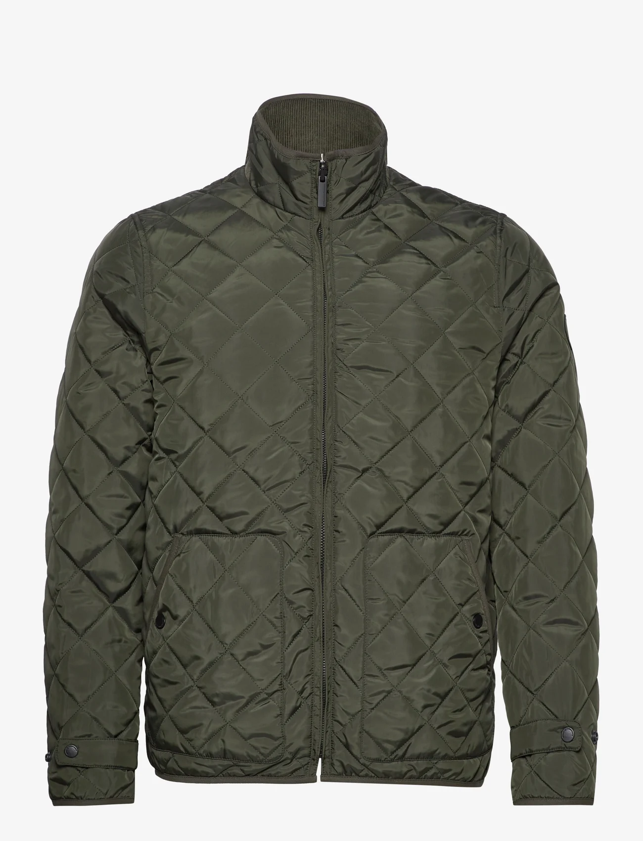 Knowledge Cotton Apparel - FJORD quilted reversible jacket - G - pavasarinės striukės - forrest night - 0