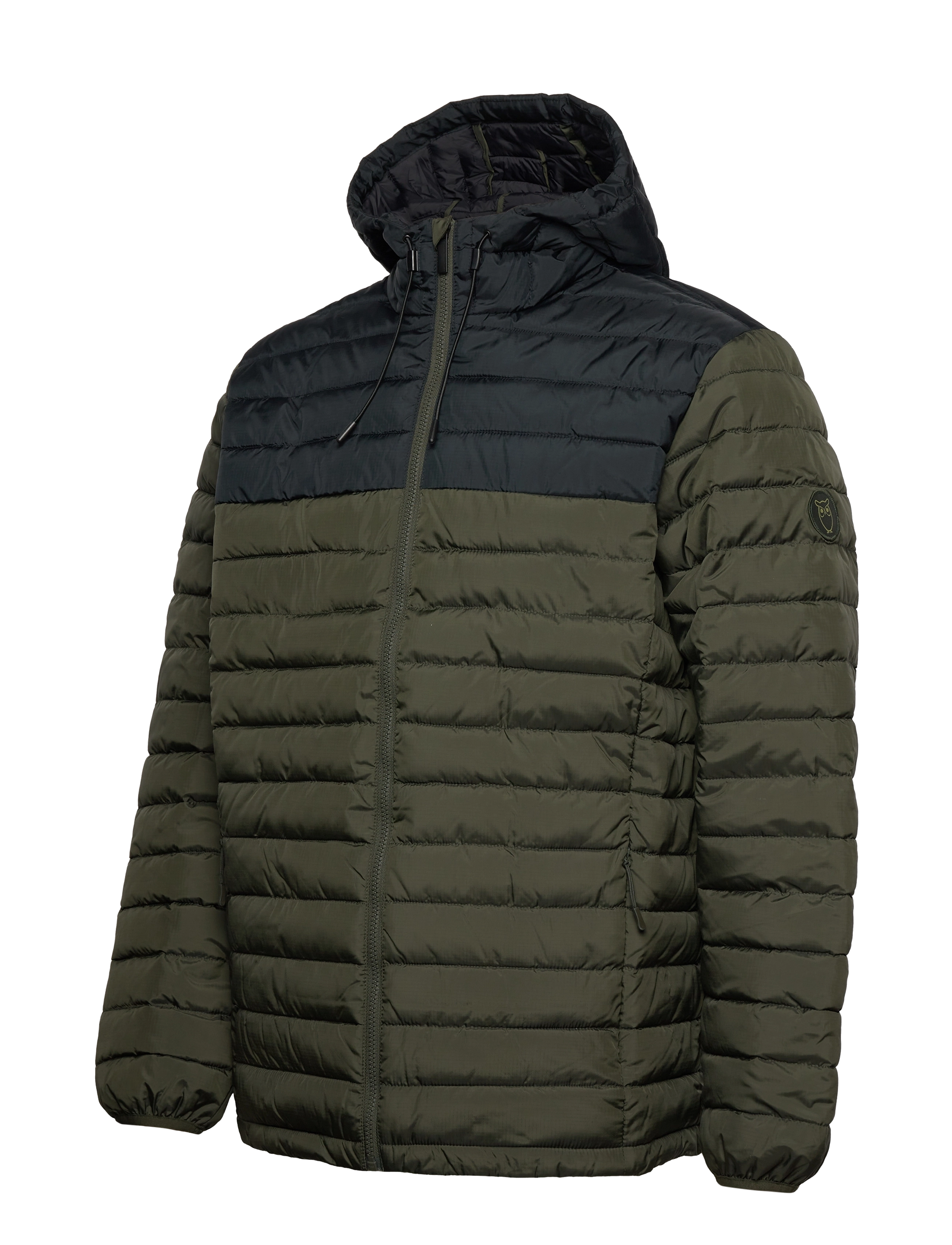 Knowledge Cotton Apparel - REPREVE  rib stop quilted Jacket T - forrest night - 1