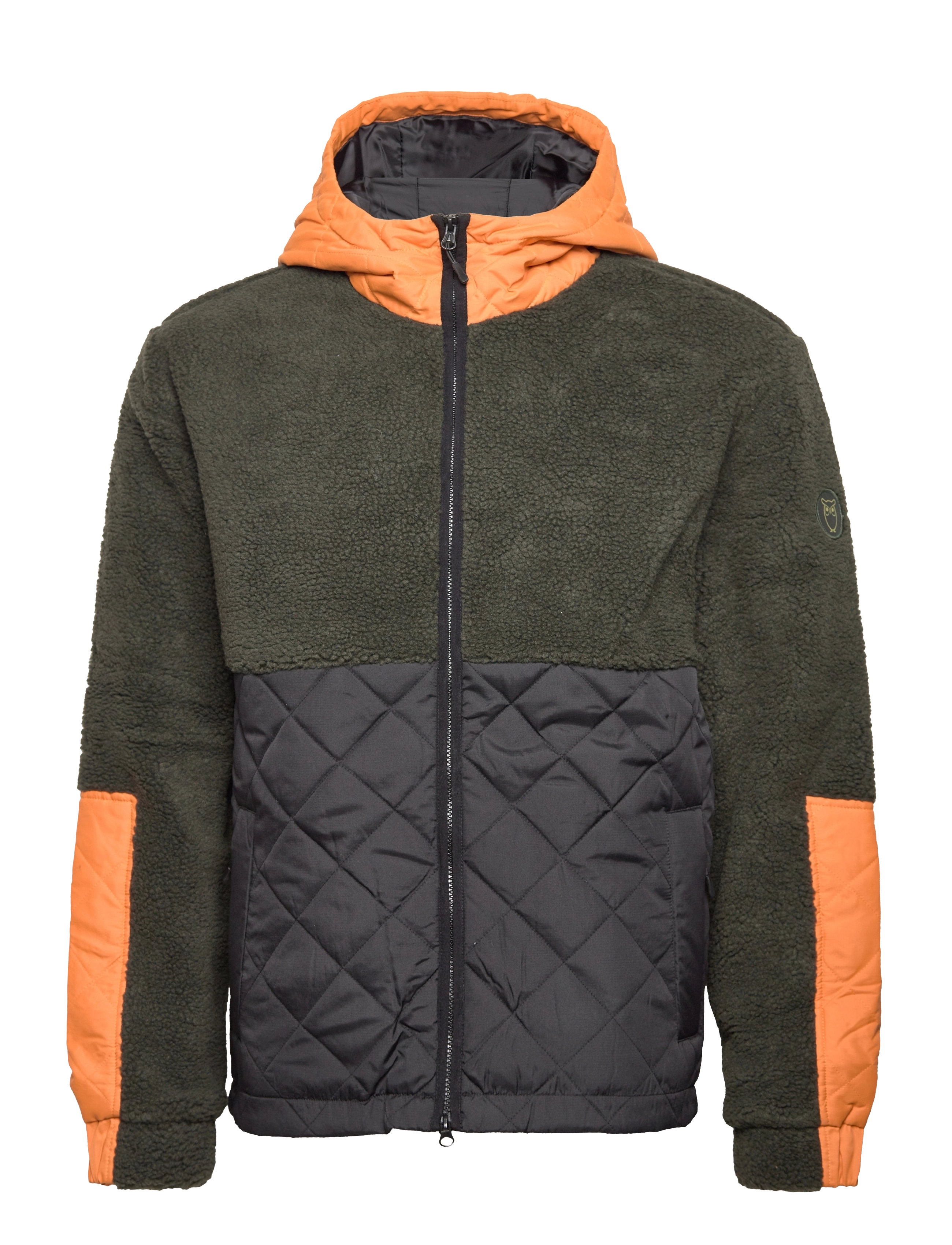 Knowledge Cotton Apparel - Outdoor teddy mix jacket - GRS/Vega - forrest night - 0