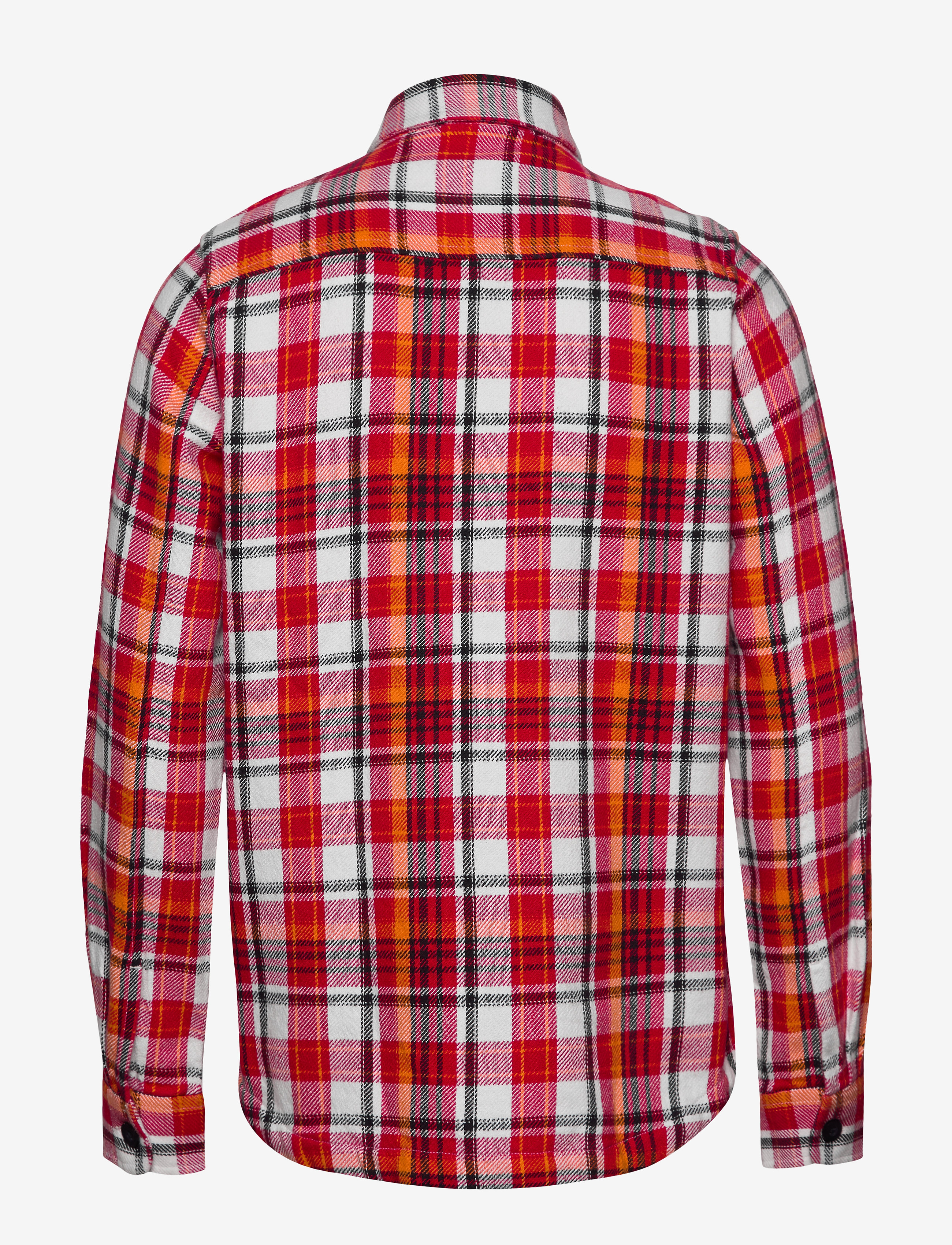 Knowledge Cotton Apparel - PINE LS checked overshirt - GOTS/Ve - scarlet - 1