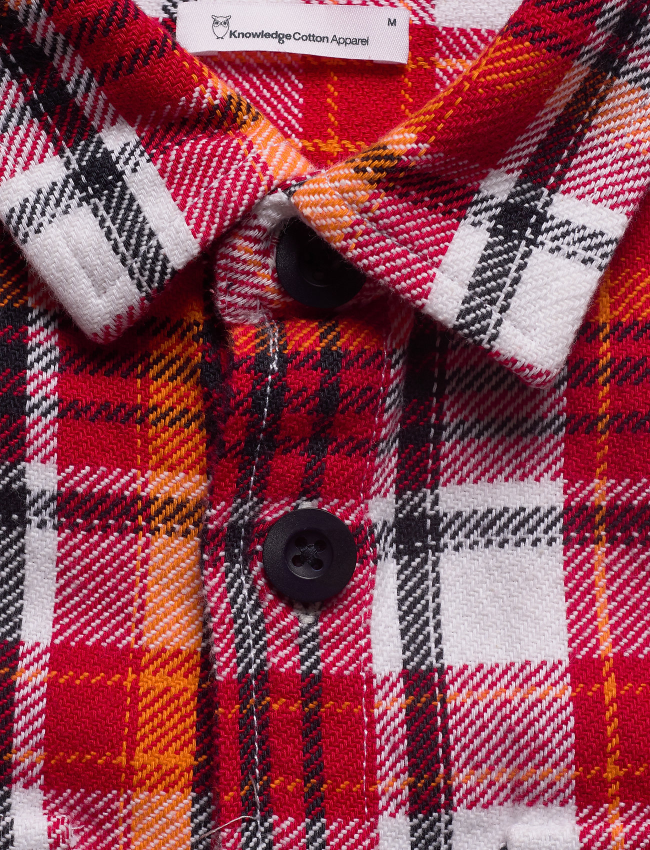 Knowledge Cotton Apparel - PINE LS checked overshirt - GOTS/Ve - scarlet - 2