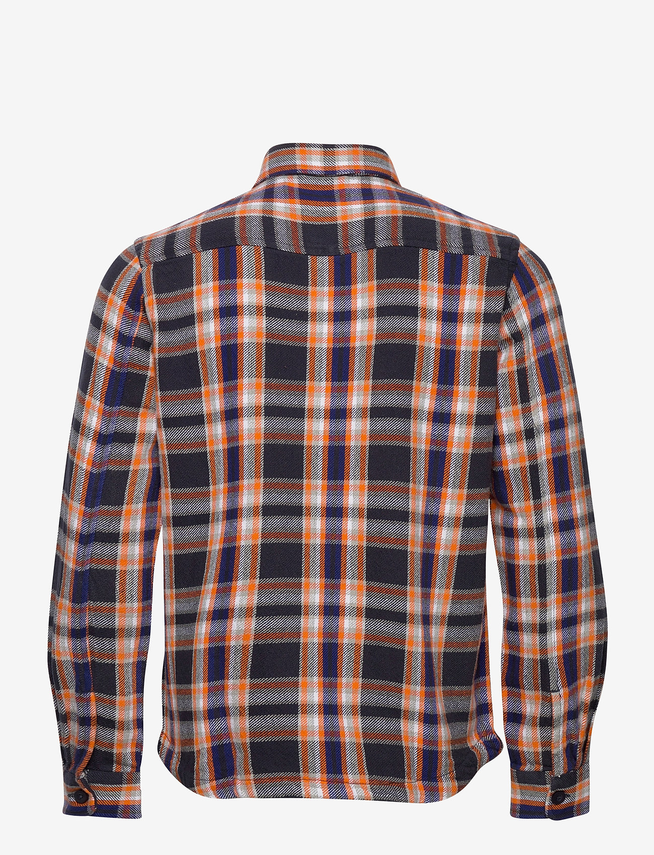 Knowledge Cotton Apparel - PINE LS checked overshirt - GOTS/Ve - total eclipse - 1