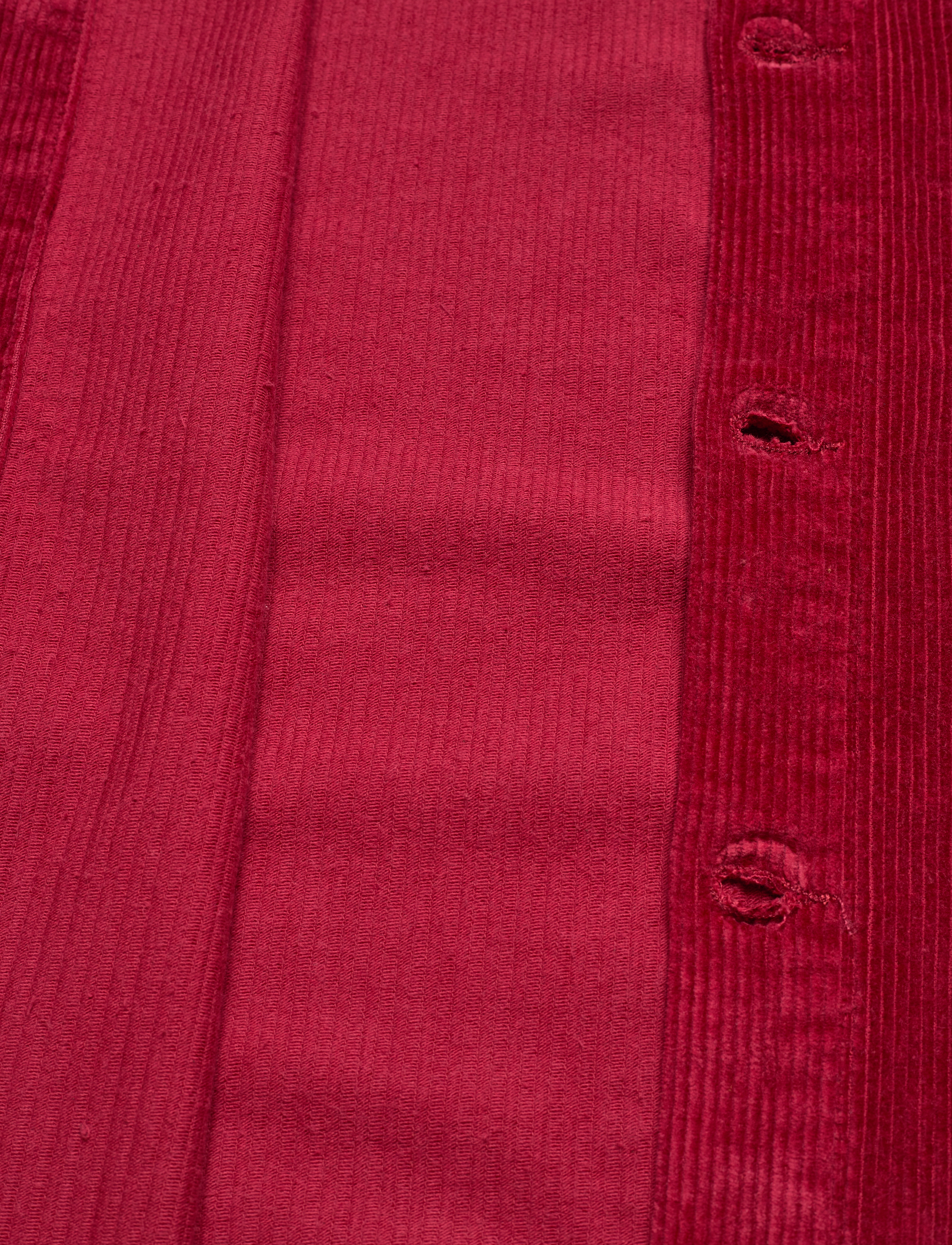 Knowledge Cotton Apparel - Stretched 8-wales corduroy overshir - rhubarb - 5