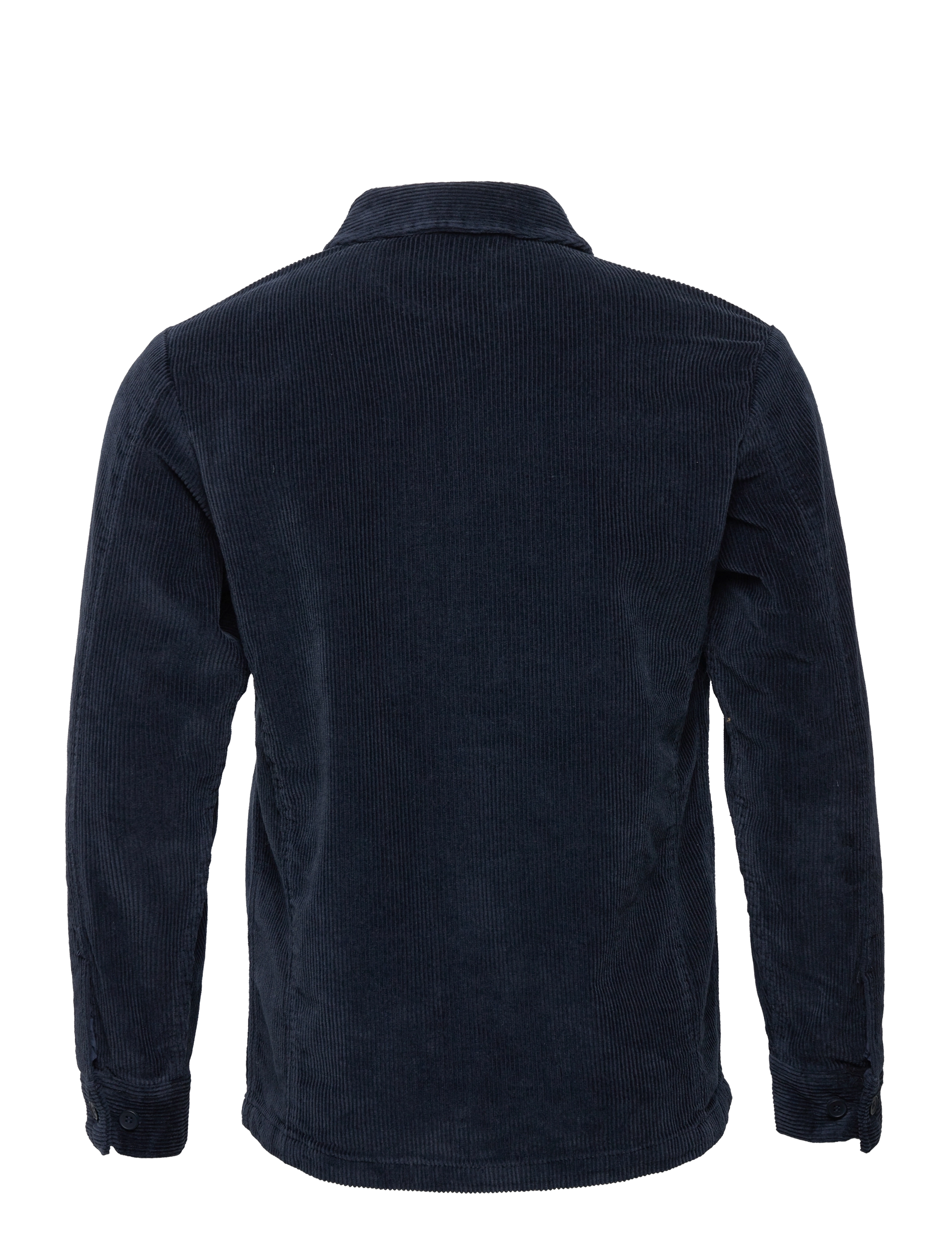 Knowledge Cotton Apparel - Stretched 8-wales corduroy overshir - total eclipse - 1